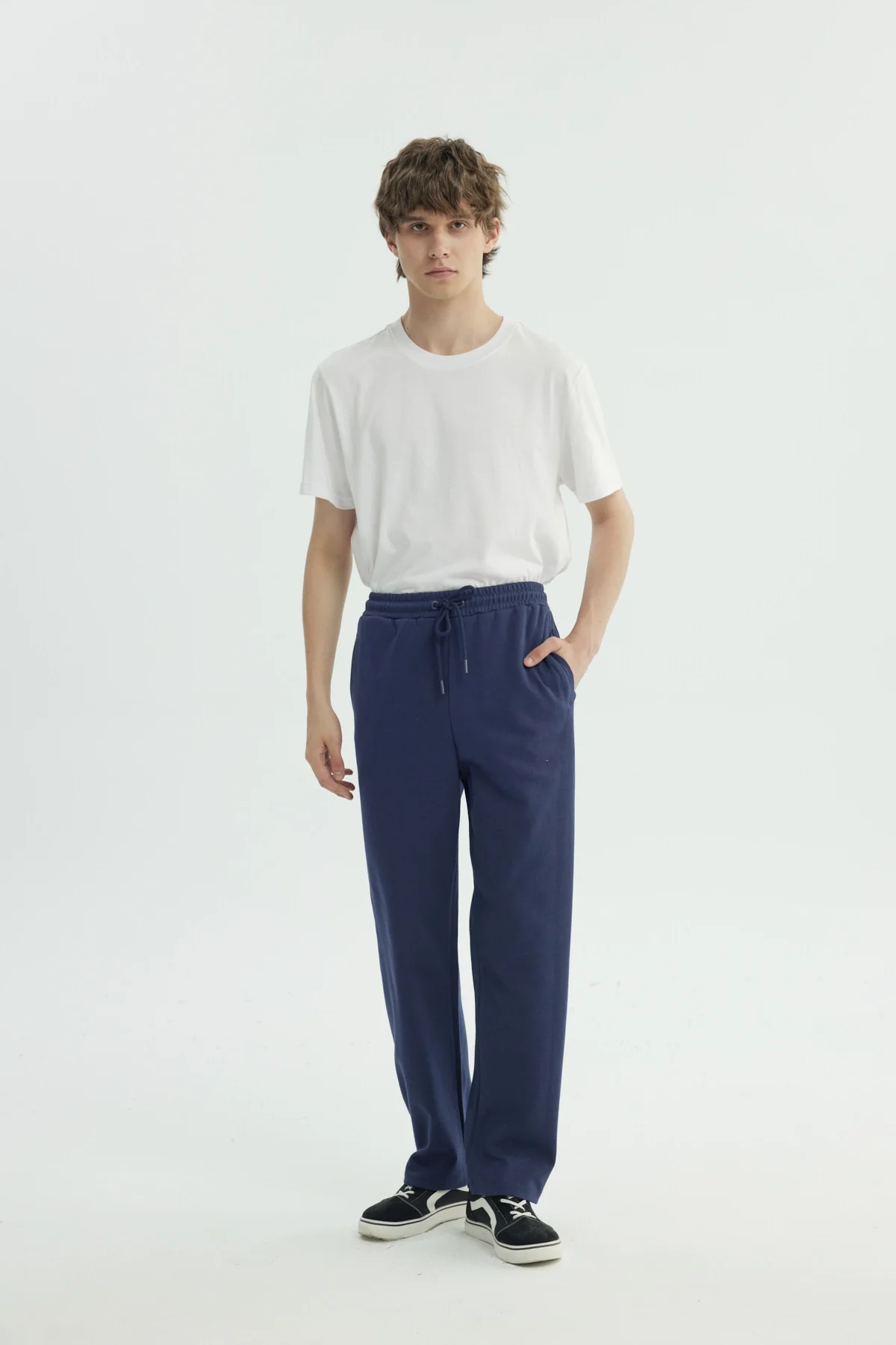 Pantalón Buzo Hombre Slim Azul Marino - Image 4