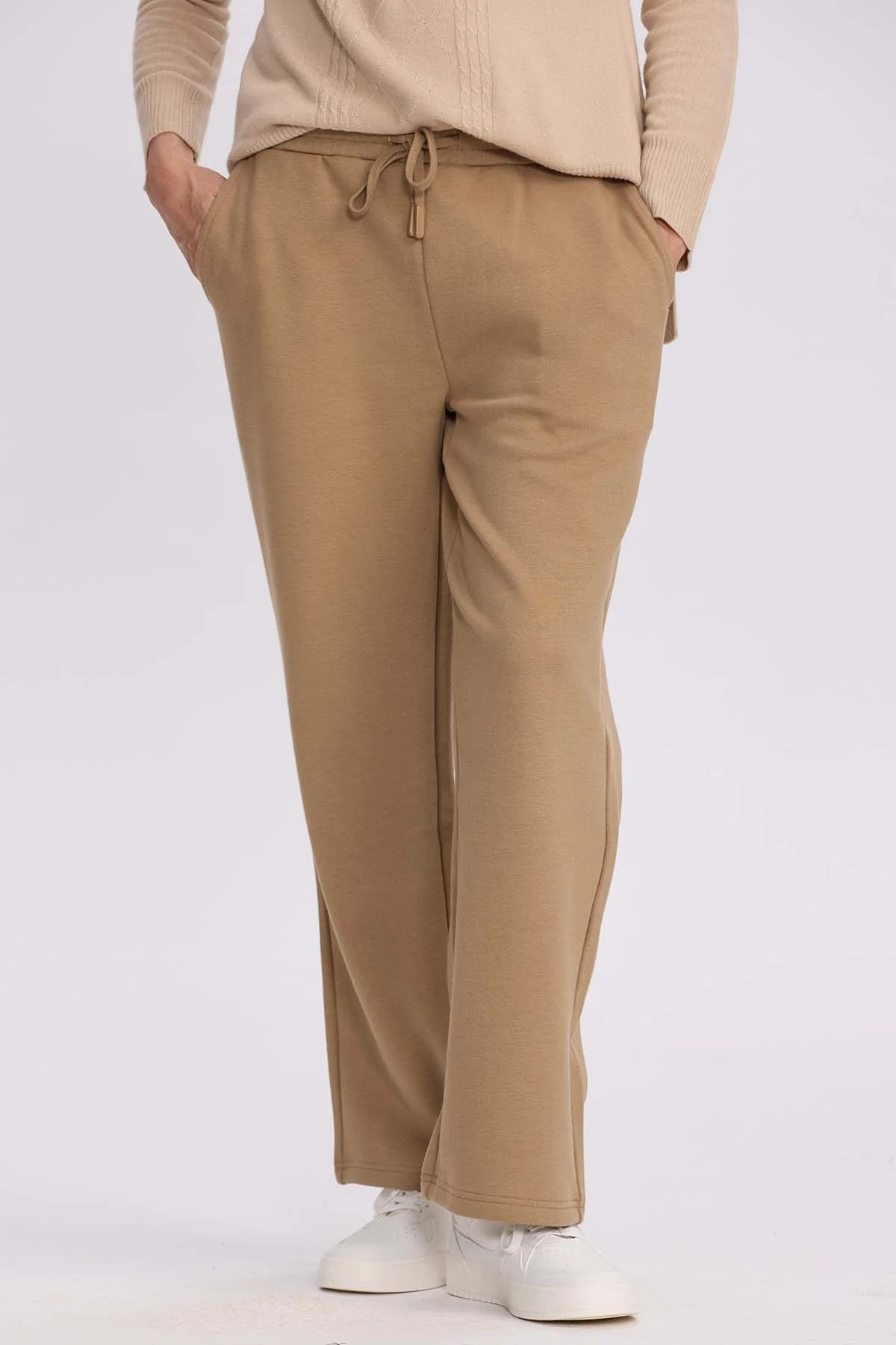Pantalón Buzo Mujer Doble Faz Camel - Image 2