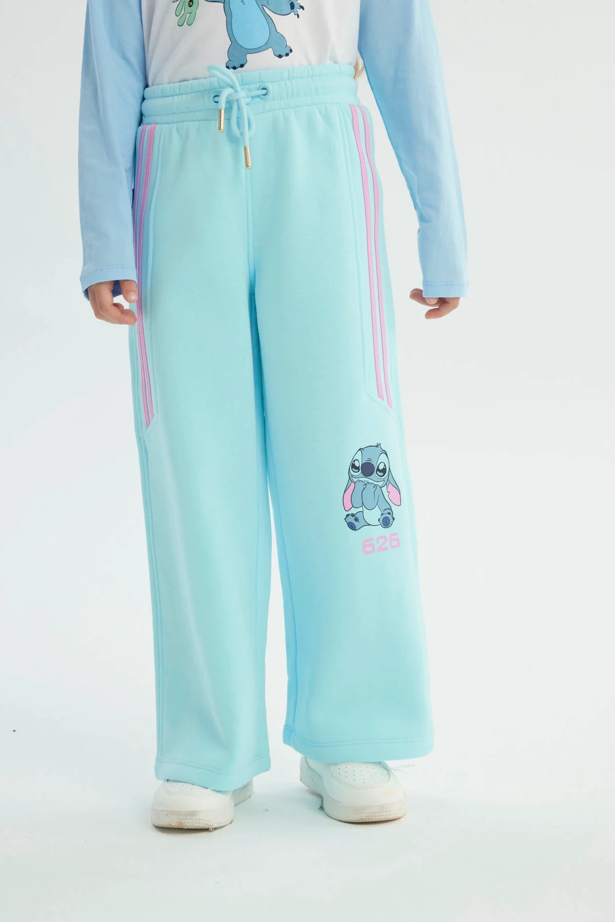 Pantalón Buzo Niña Lilo & Stitch Celeste