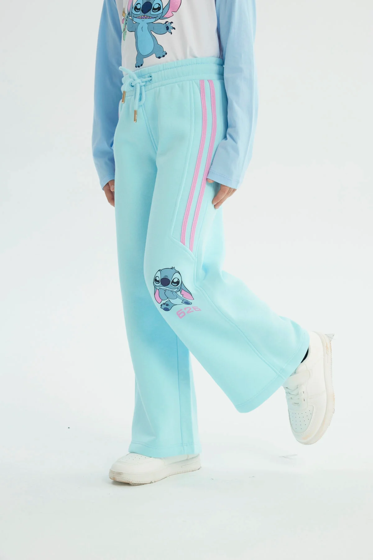 Pantalón Buzo Niña Lilo & Stitch Celeste - Image 2