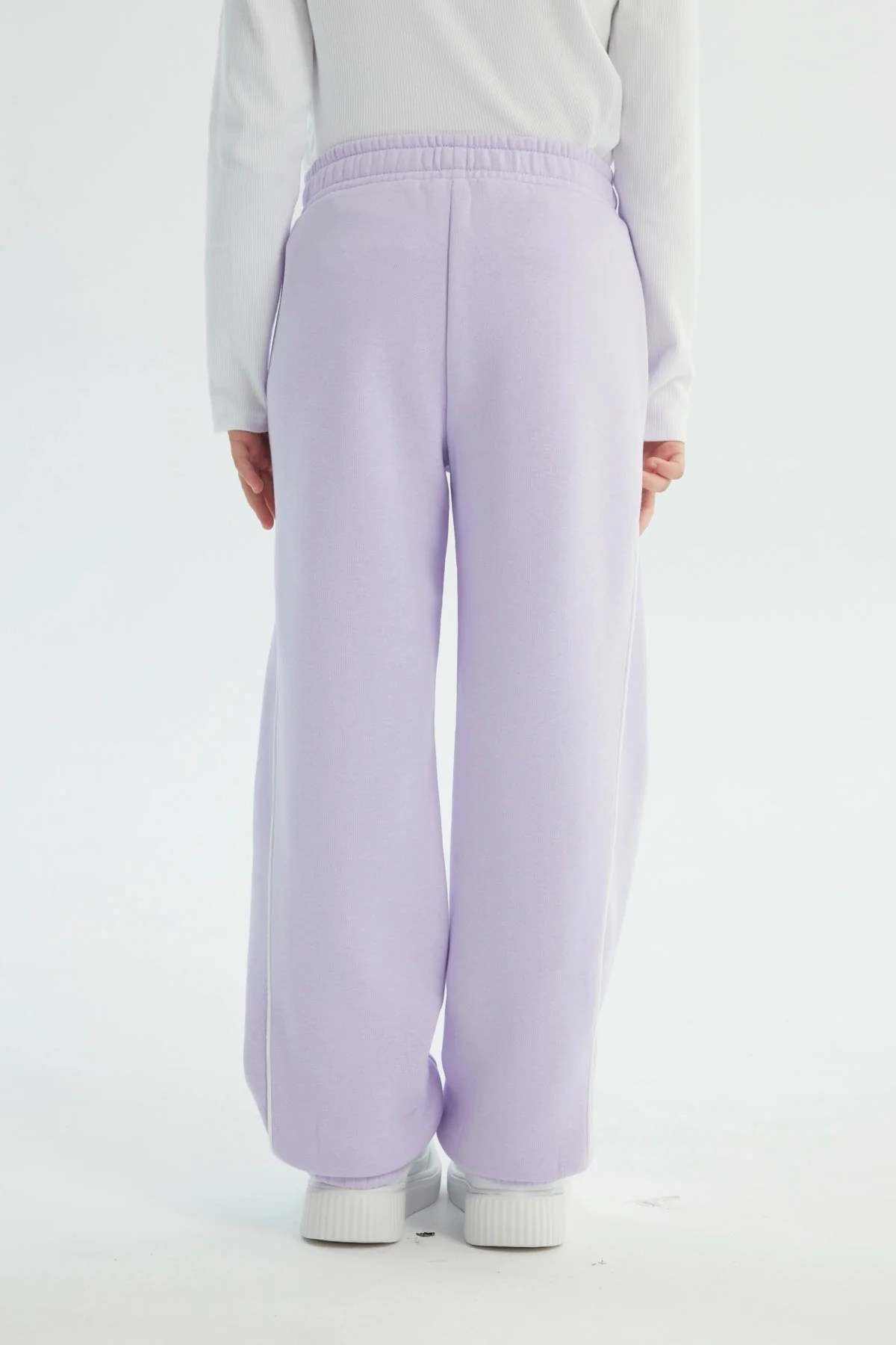 Pantalón Buzo Niña Pitillo Lila - Image 3