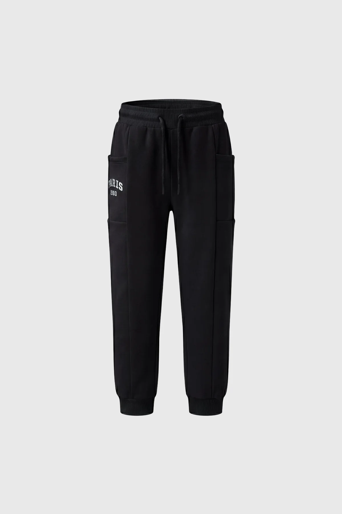 Pantalón Buzo Niña Slim Negro - Image 3