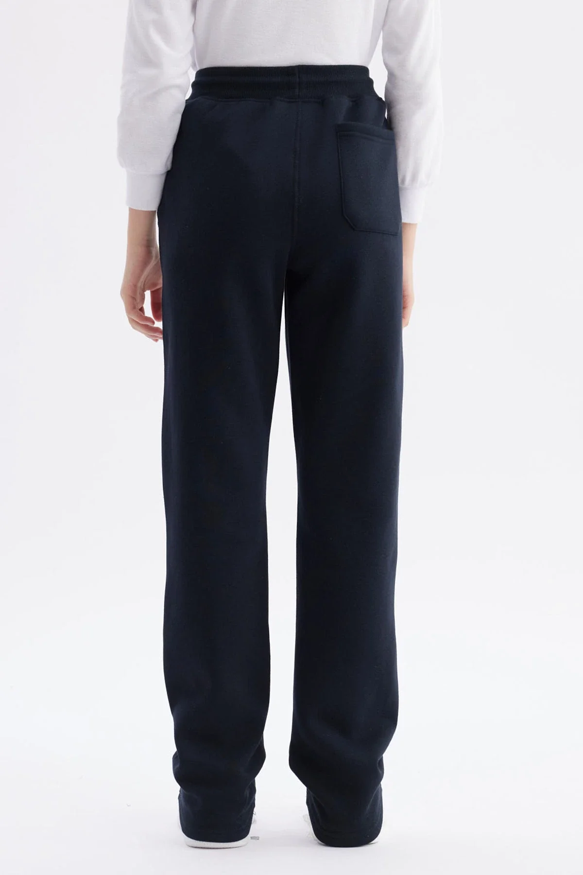 Pantalón Buzo Unisex Calce Recto Slim Azul Marino - Image 3