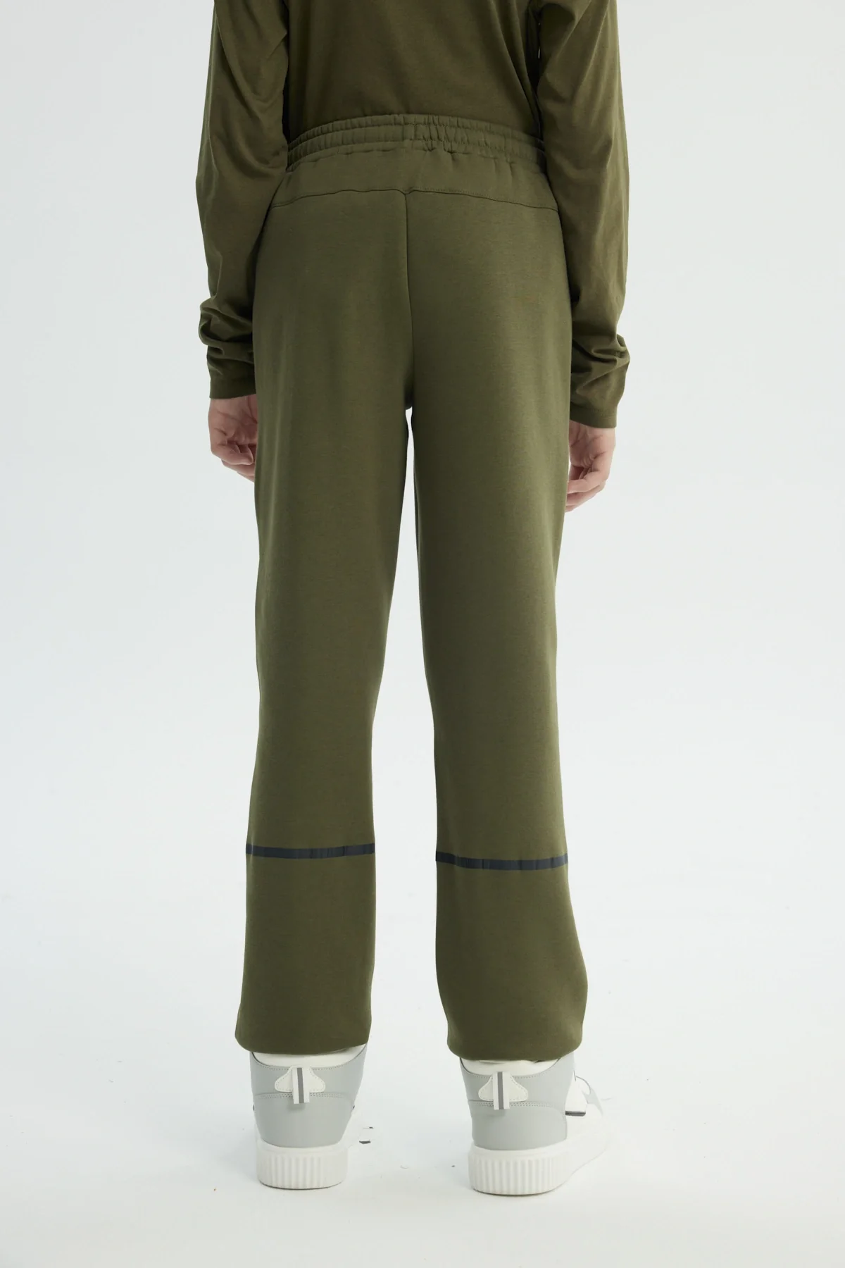 Pantalón Buzo Niño Clásico Verde Militar - Image 3