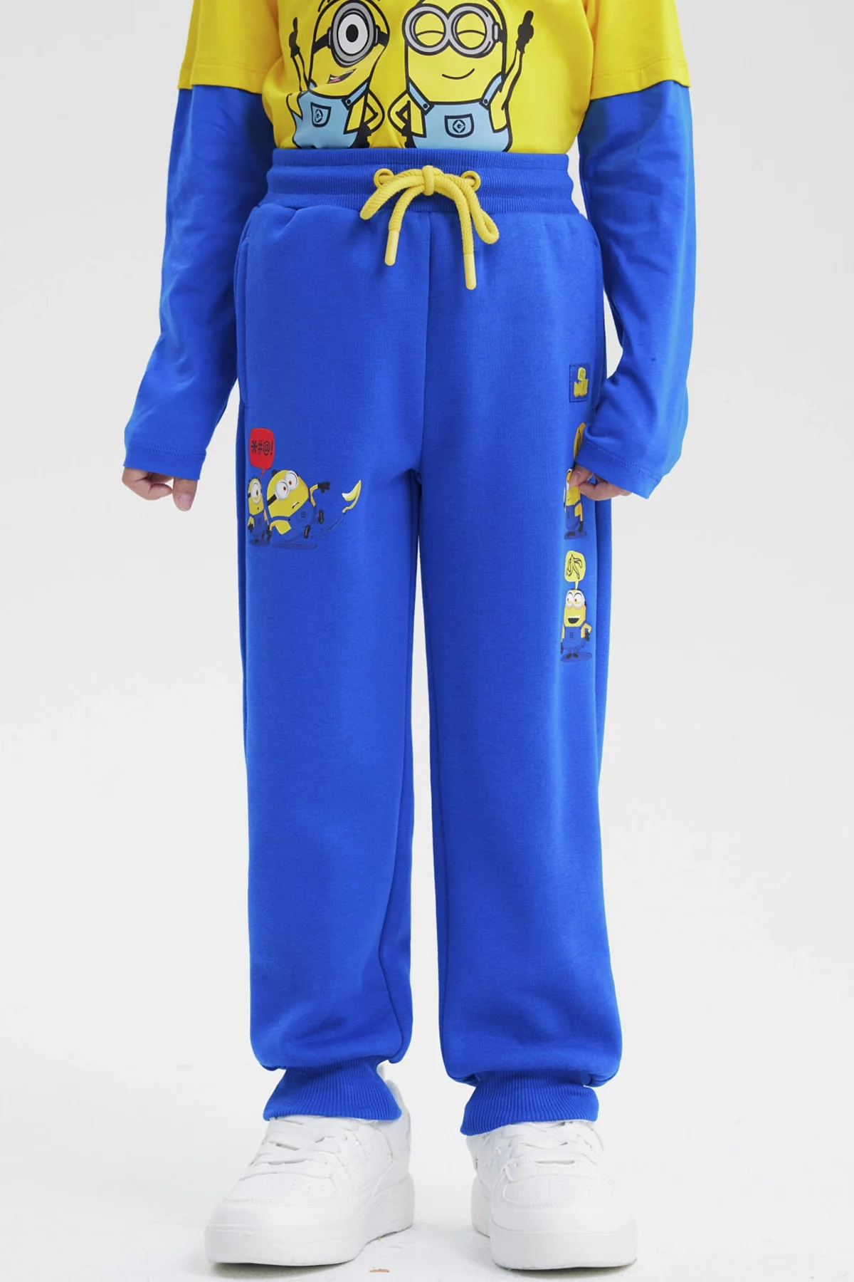 Pantalón Buzo Niño Minions Azul