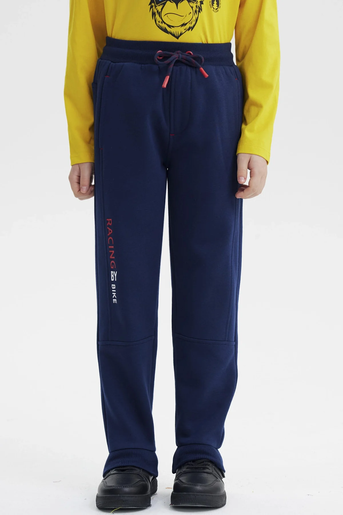 Pantalón Buzo Niño Pitillo Azul Oscuro