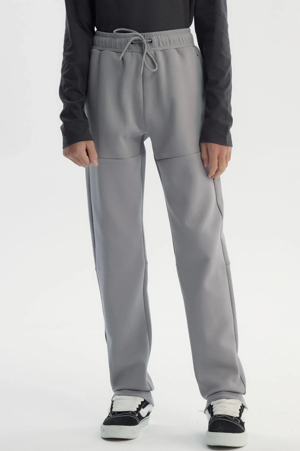 Pantalón Buzo Niño Pitillo Gris