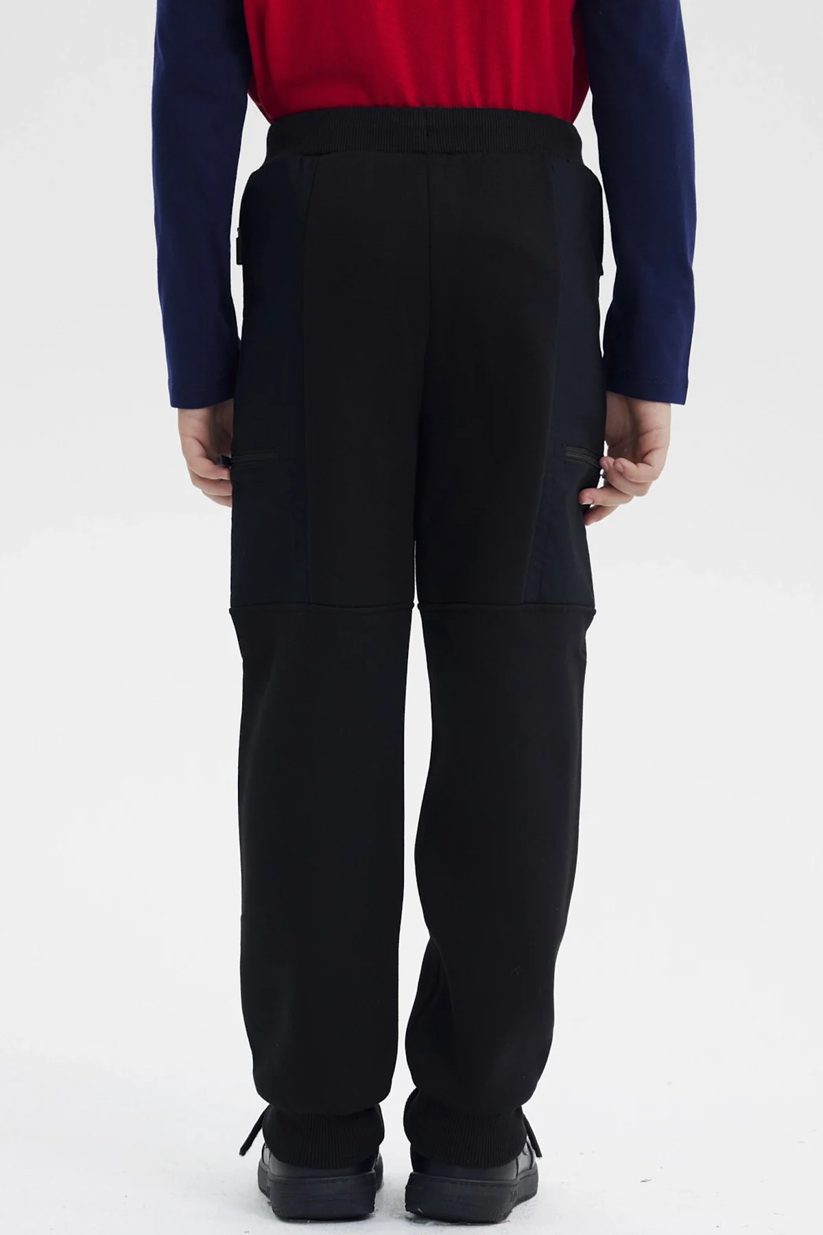 Pantalón Buzo Niño Pitillo Negro - Image 3