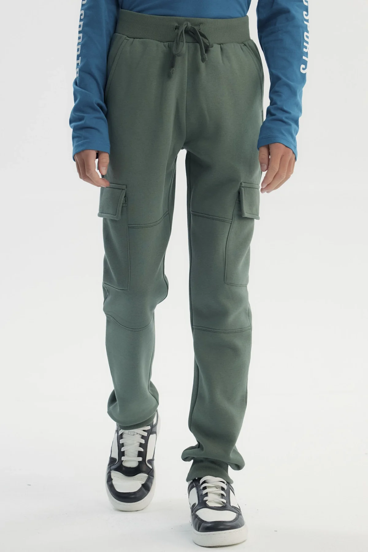 Pantalón Buzo Niño Pitillo Verde