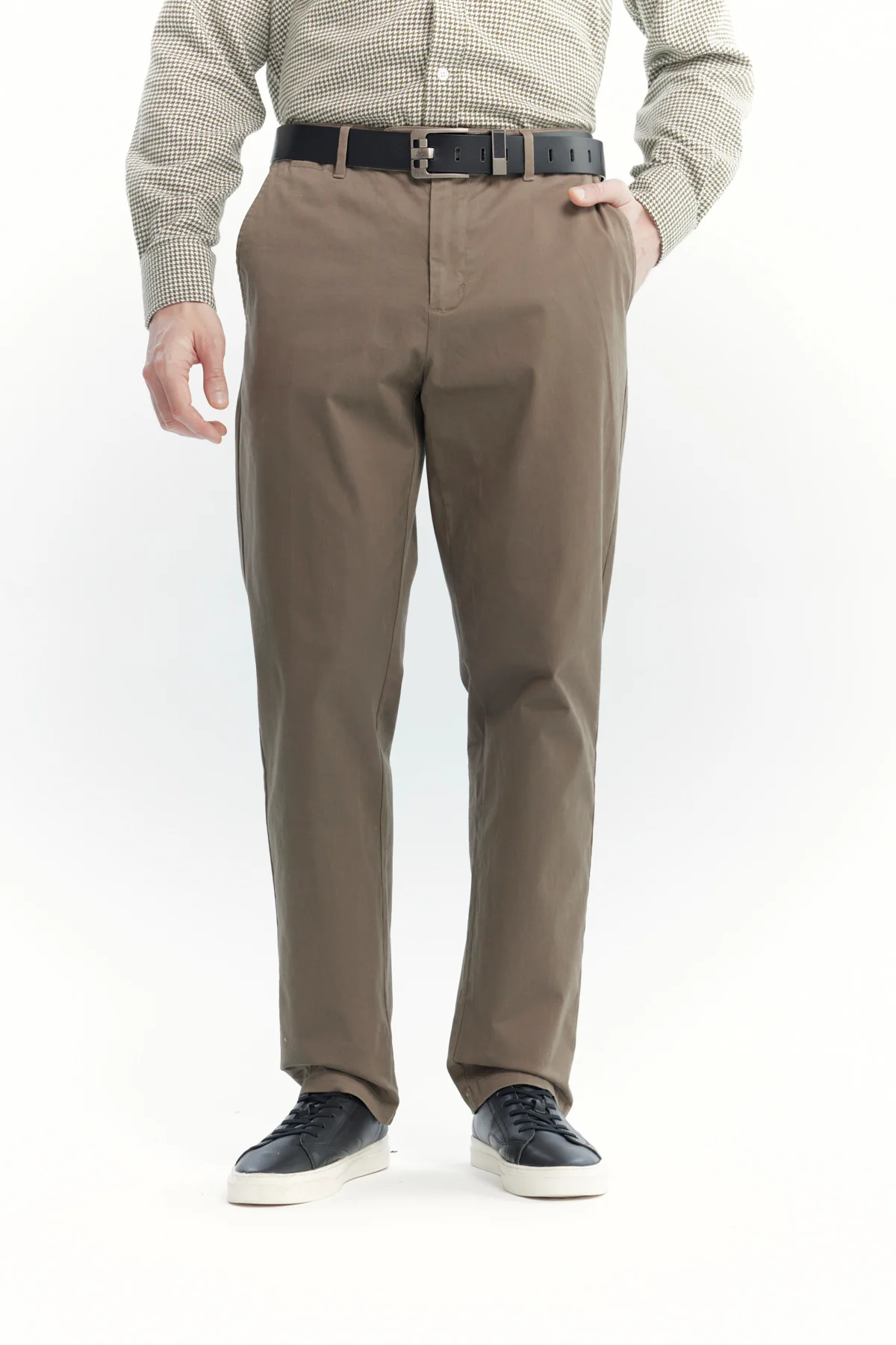 Pantalón Hombre Calce Recto Café
