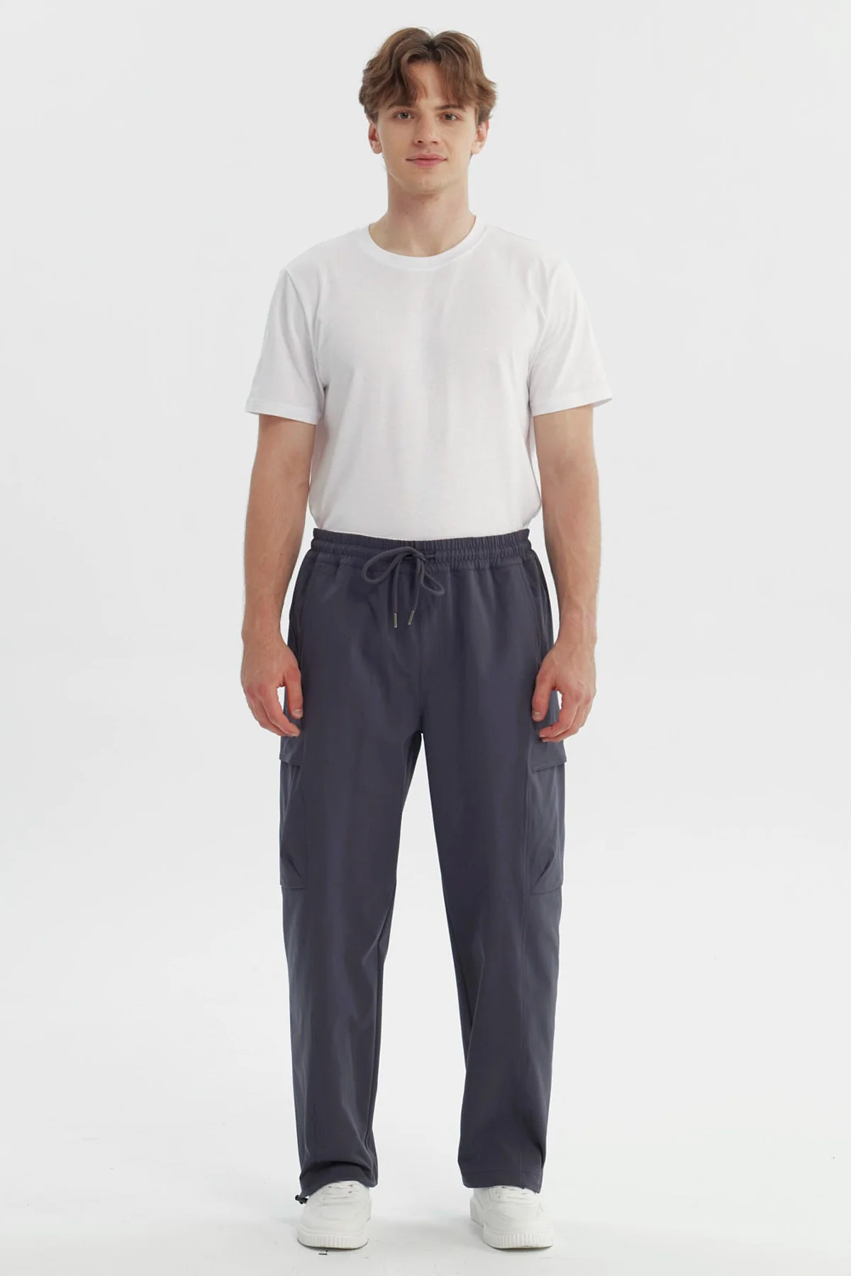 Pantalón Hombre Calce Recto Gris Oscuro - Image 4