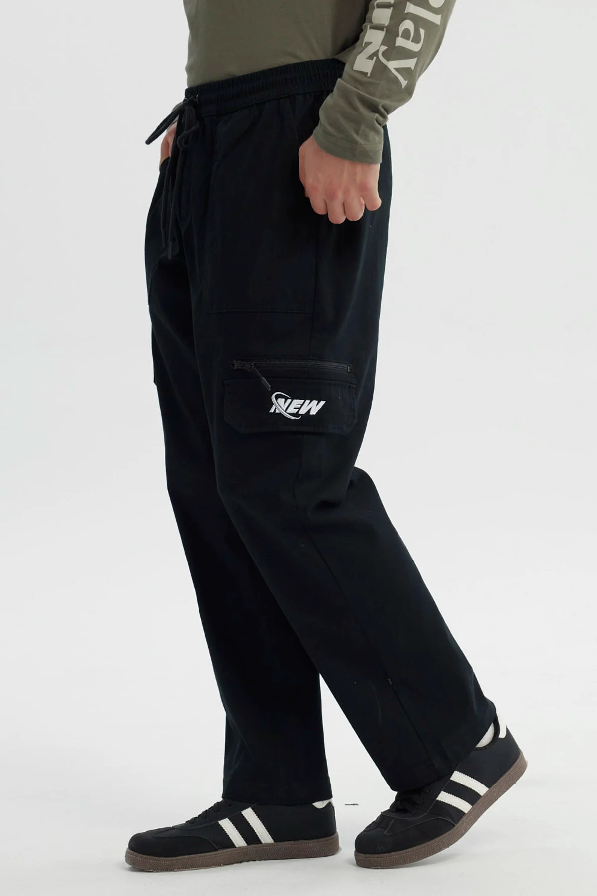 Pantalón Hombre Calce Recto Negro - Image 2