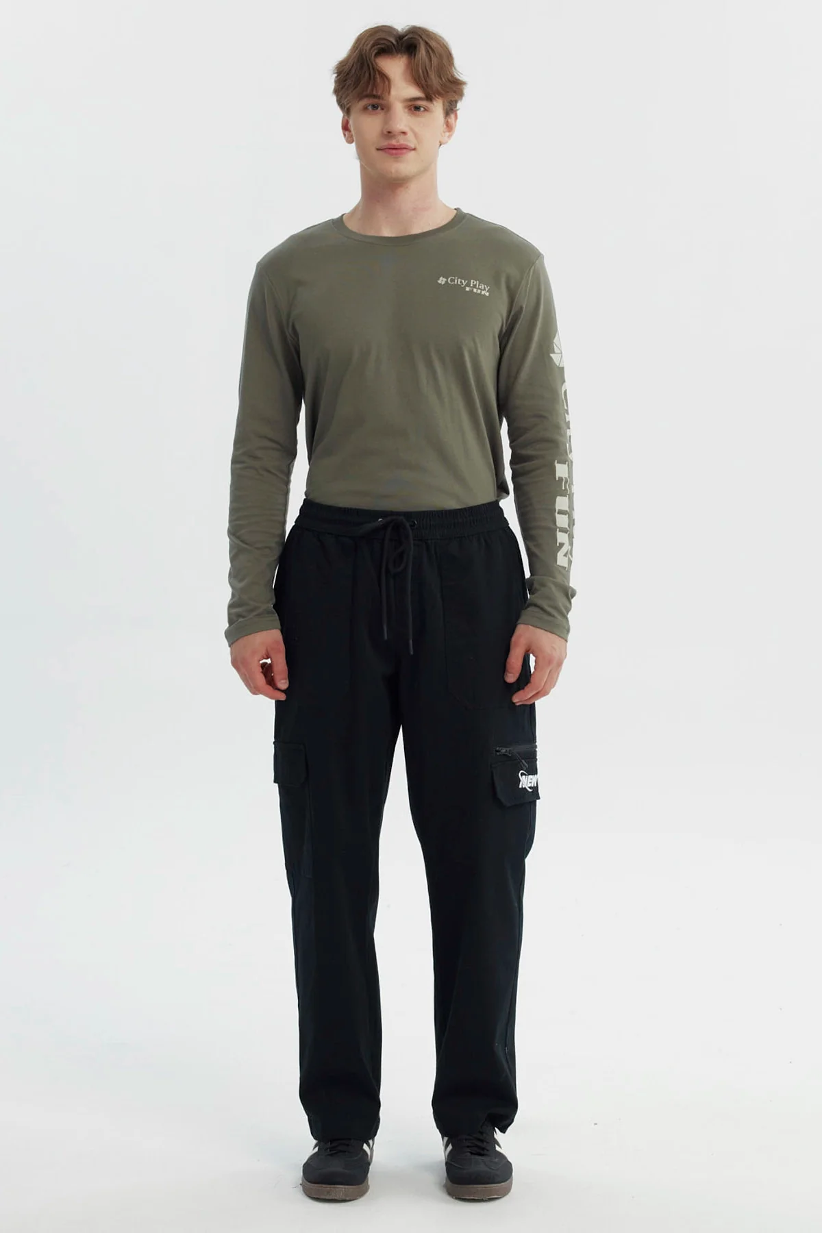 Pantalón Hombre Calce Recto Negro - Image 4