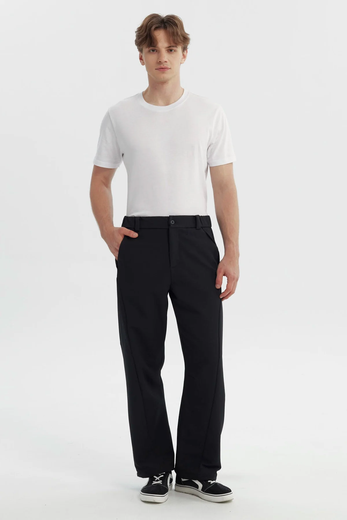 Pantalón Hombre Calce Recto Negro - Image 4