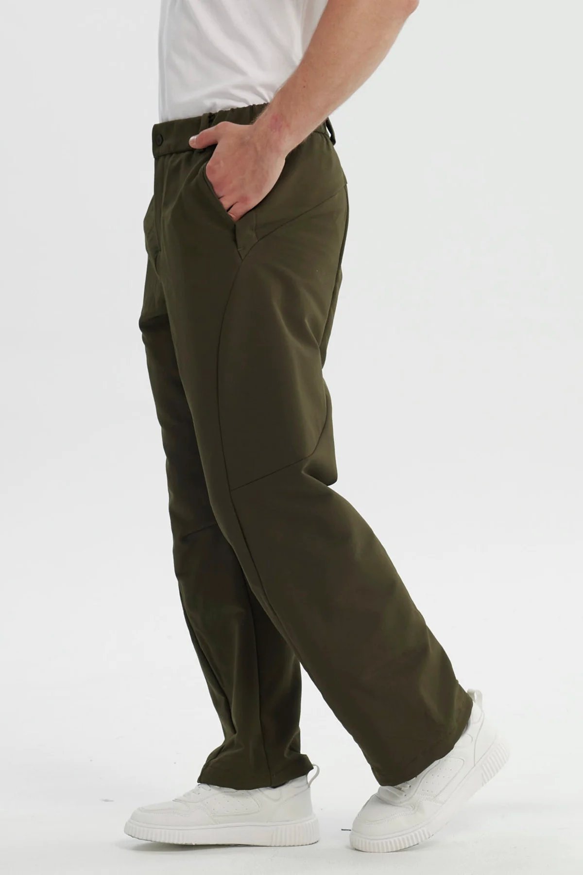 Pantalón Hombre Calce Recto Verde Militar - Image 2