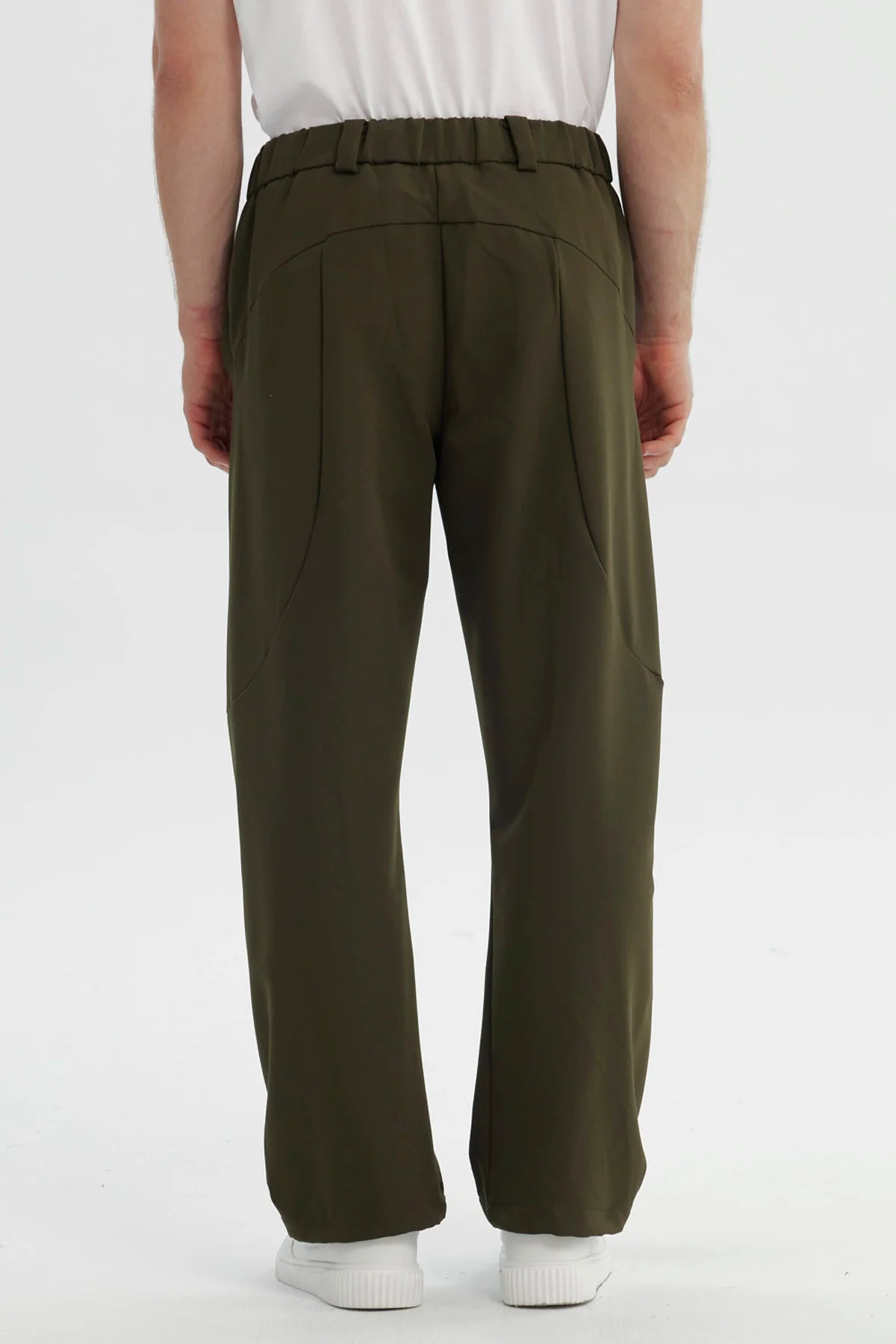 Pantalón Hombre Calce Recto Verde Militar - Image 3