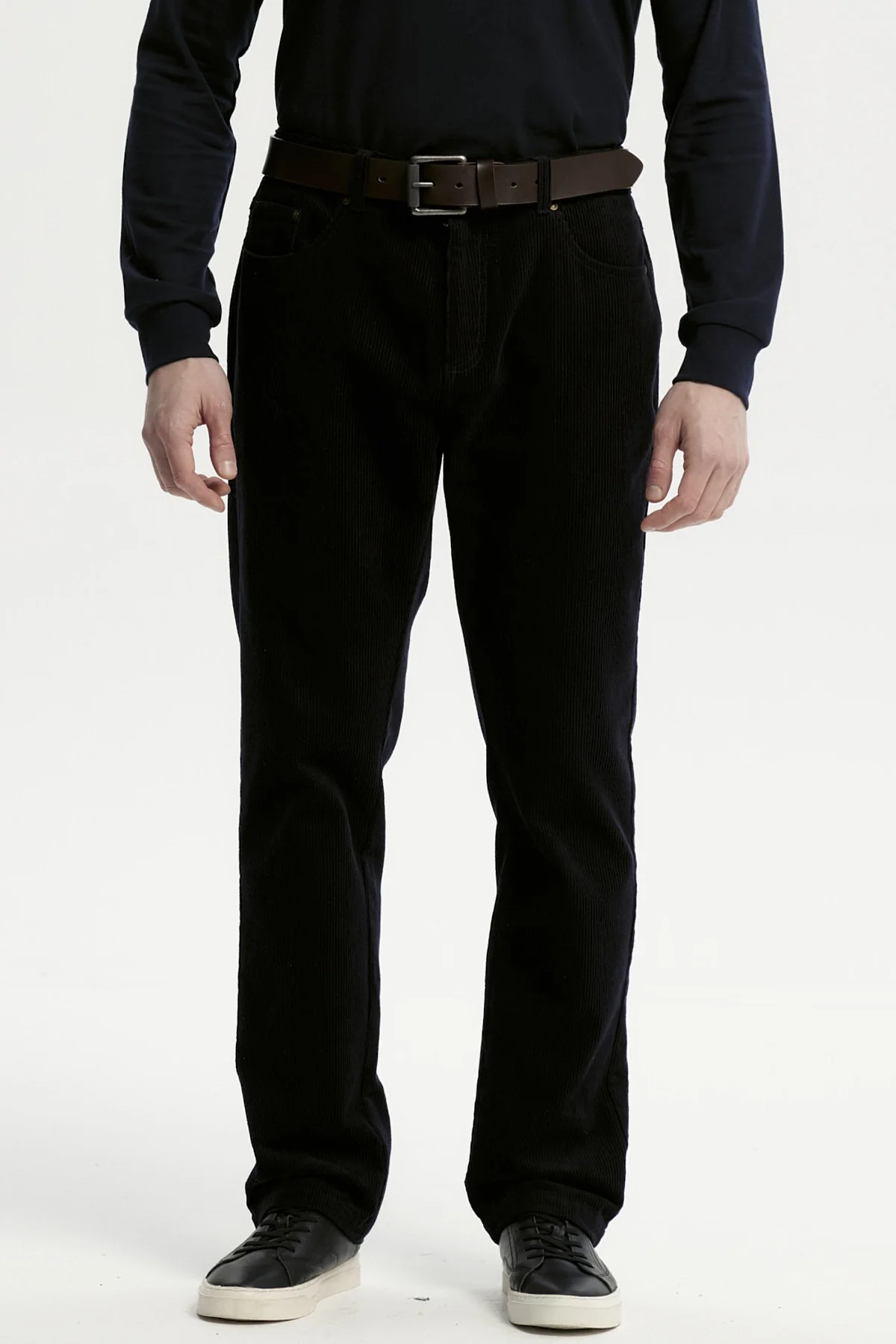 Pantalón Hombre Cotelé Azul Marino