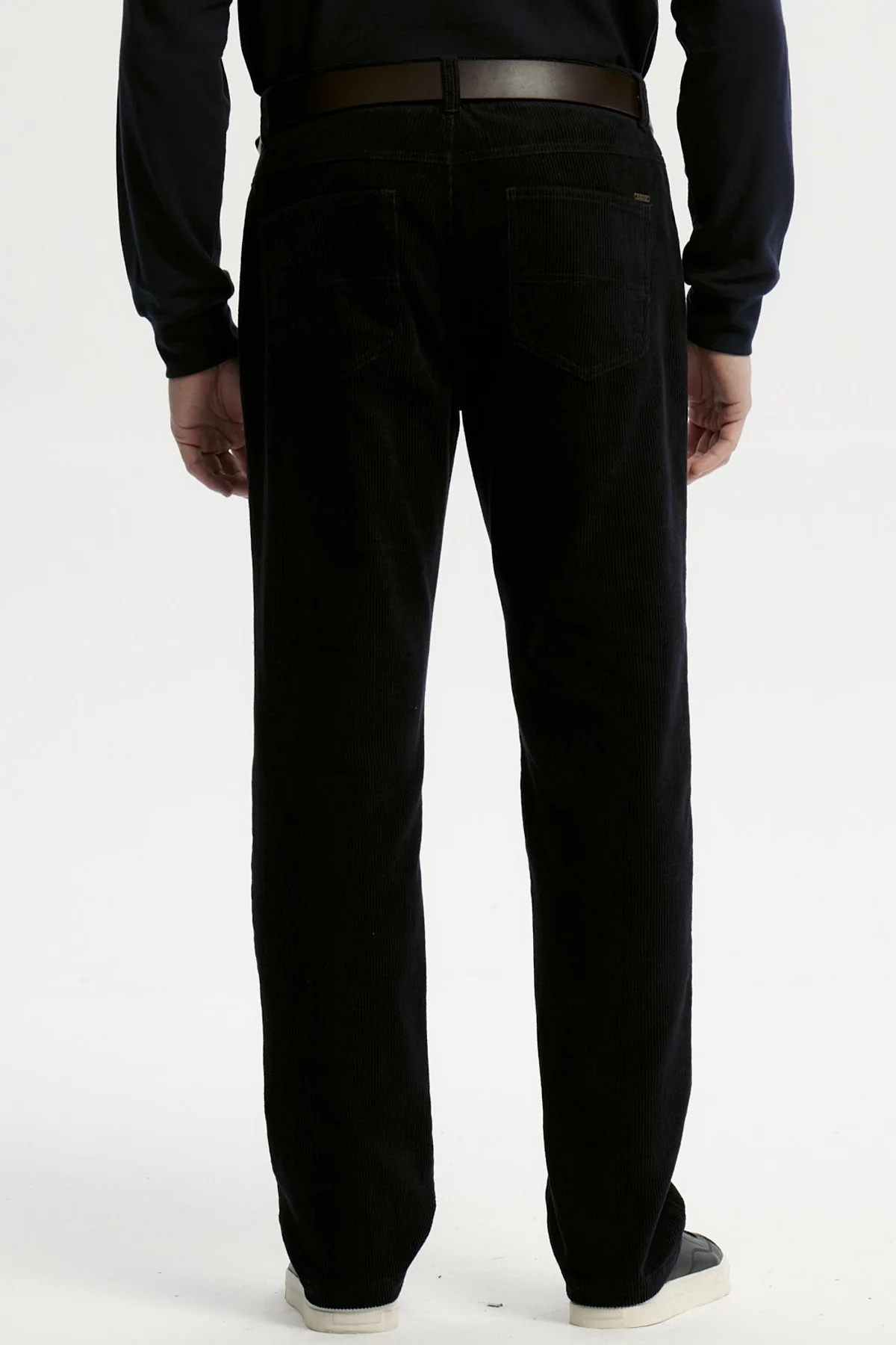 Pantalón Hombre Cotelé Azul Marino - Image 3