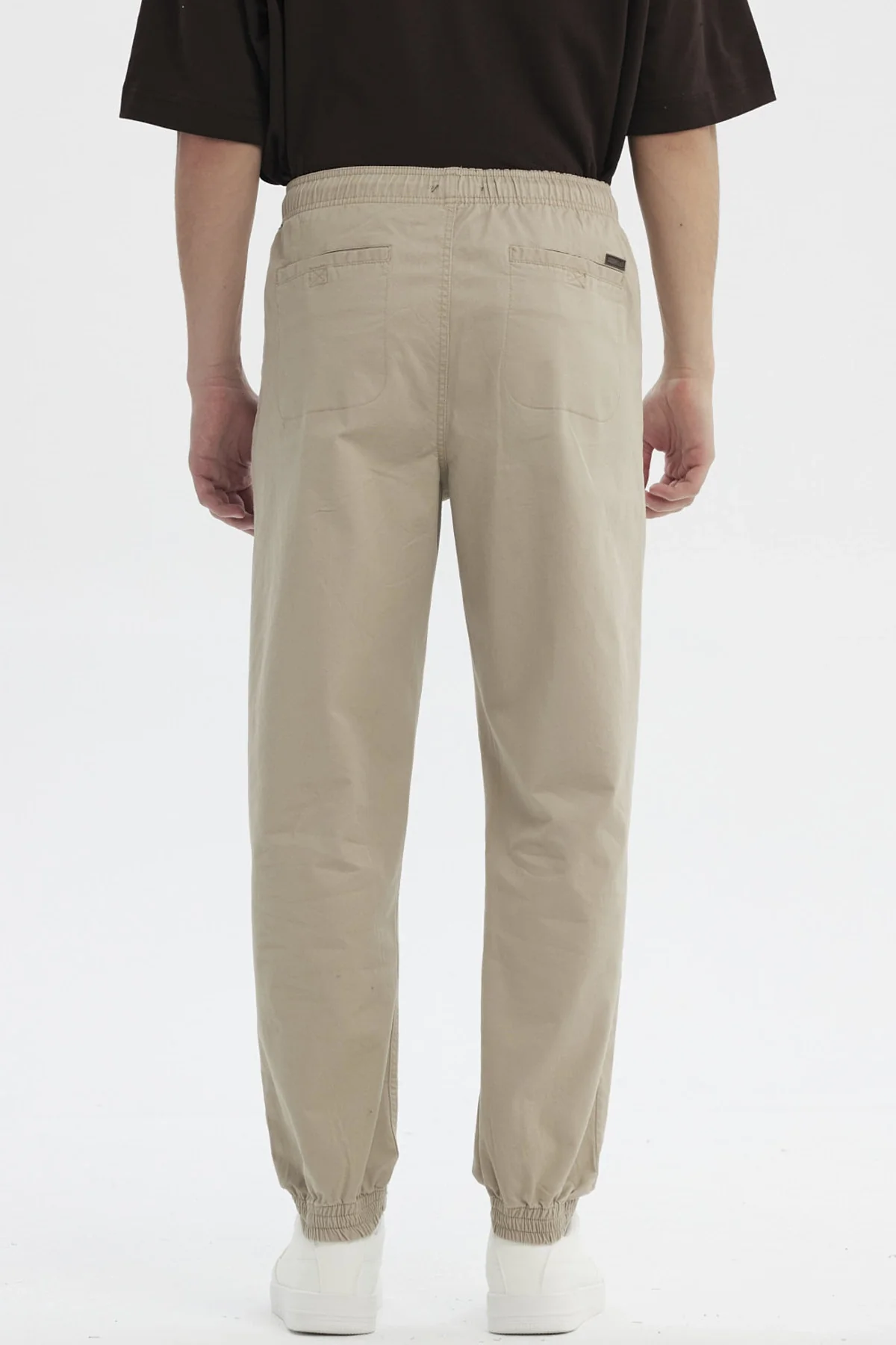Pantalón Hombre Jogger Twill Beige Oscuro - Image 3