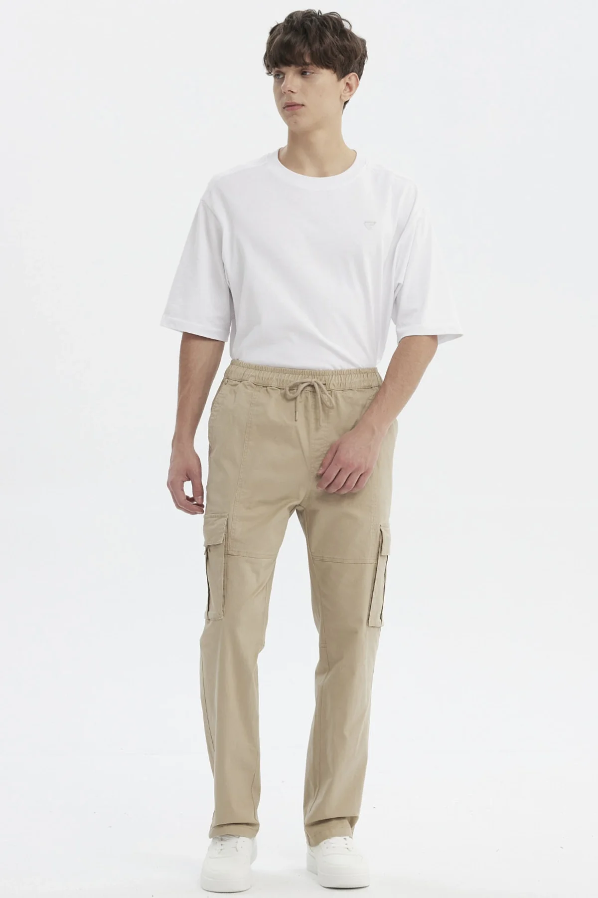 Pantalón Hombre Juvenil Calce Recto Beige - Image 4