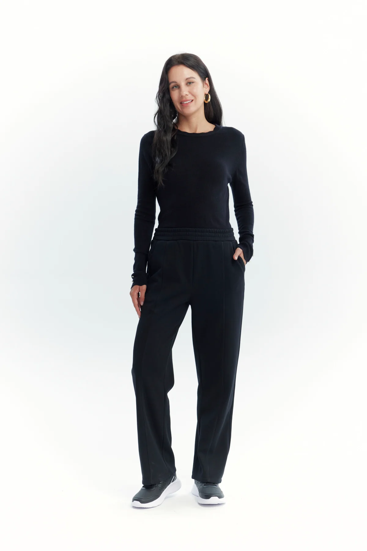 Pantalón Mujer Calce Recto Negro - Image 4