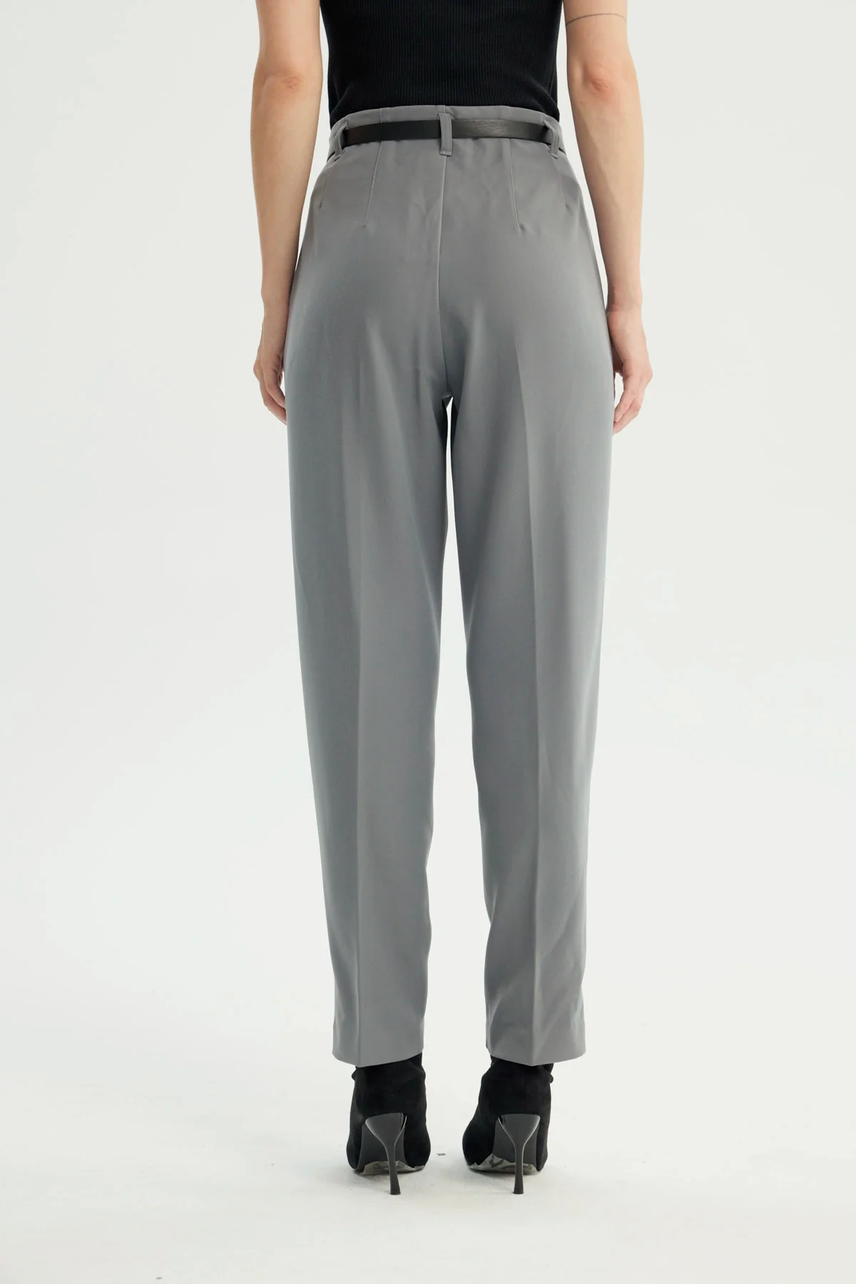 Pantalón Mujer Pitillo Gris Oscuro - Image 3