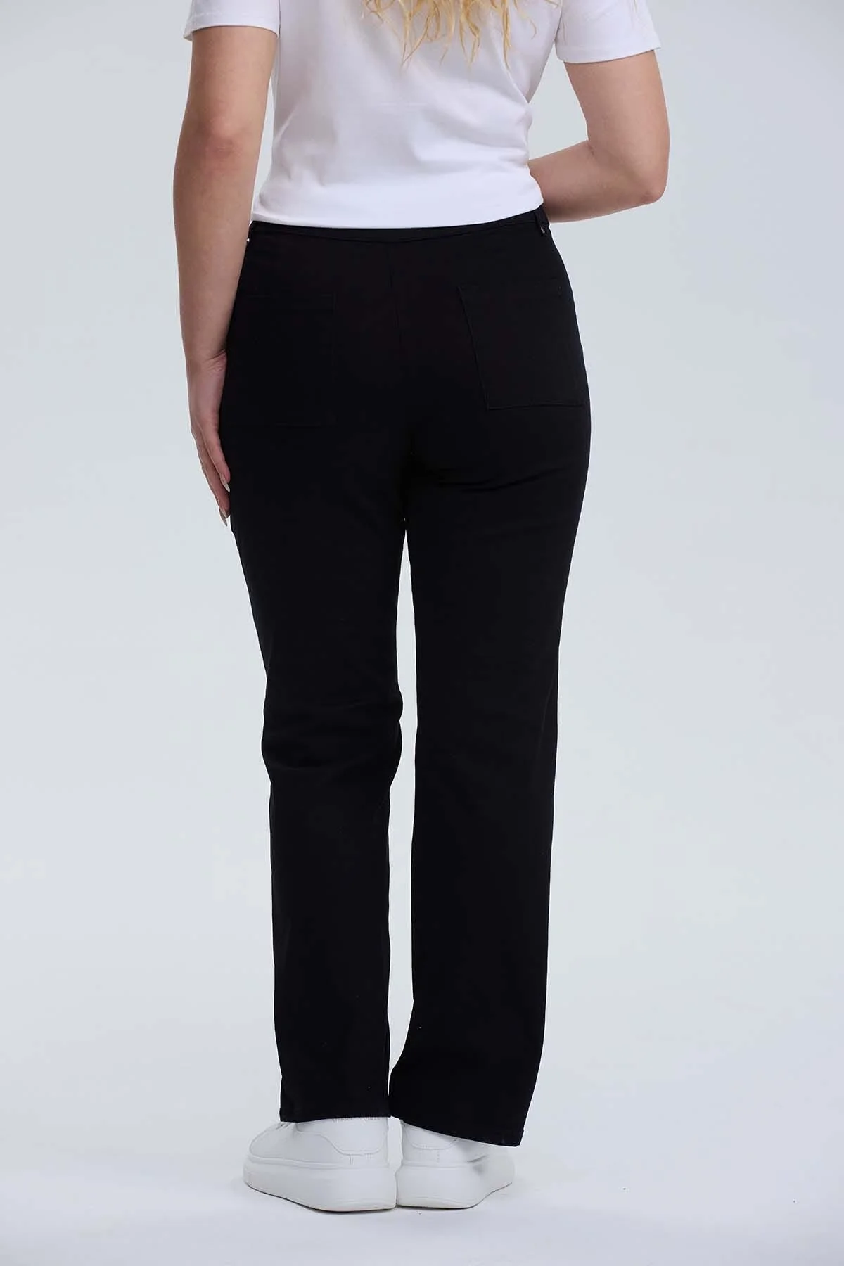 Pantalón Mujer Recto Sastrero Negro - Image 3