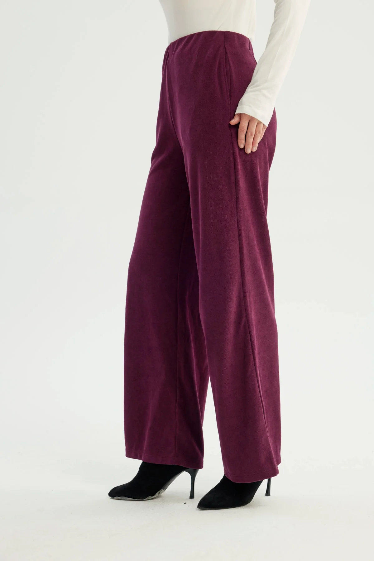 Pantalón Mujer Wide Leg Rojo - Image 2