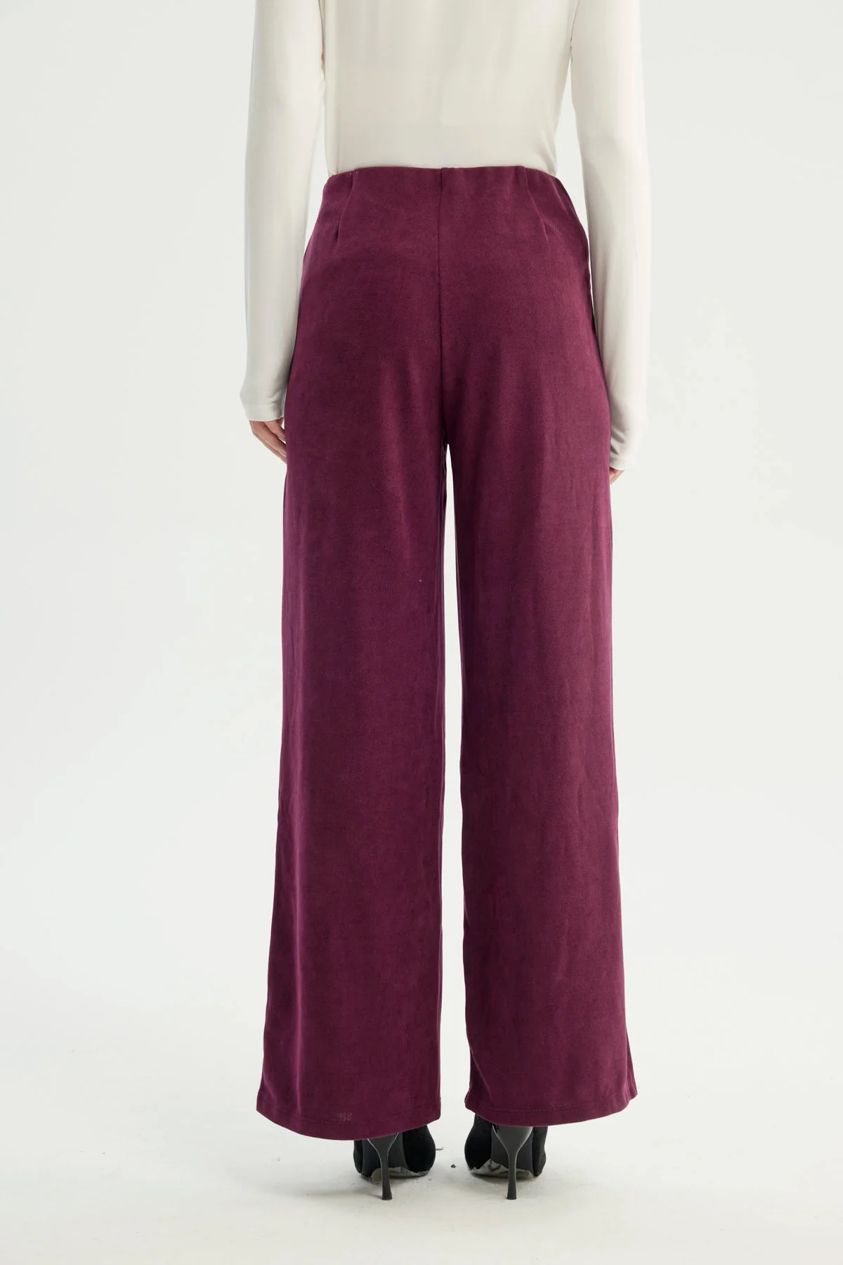 Pantalón Mujer Wide Leg Rojo - Image 3