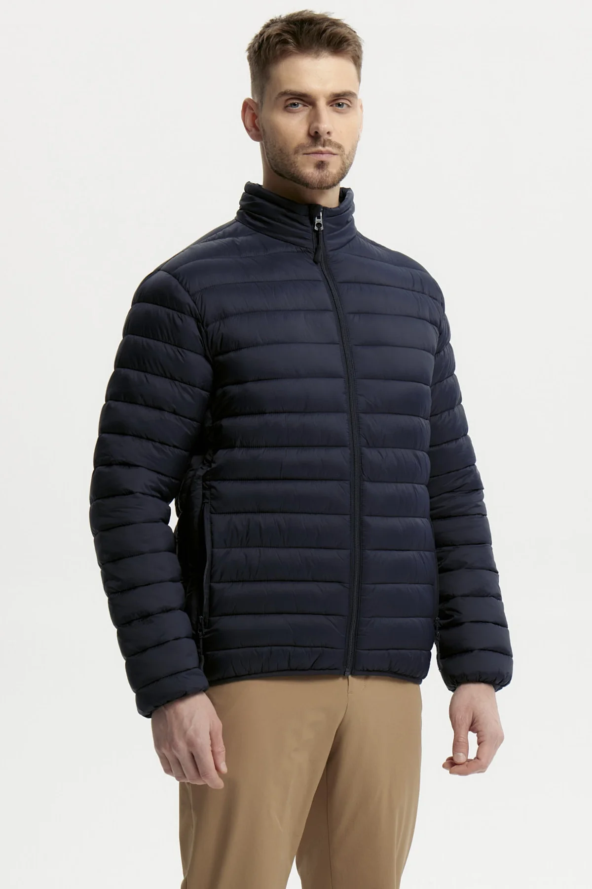 Parka Hombre Básica Azul Marino