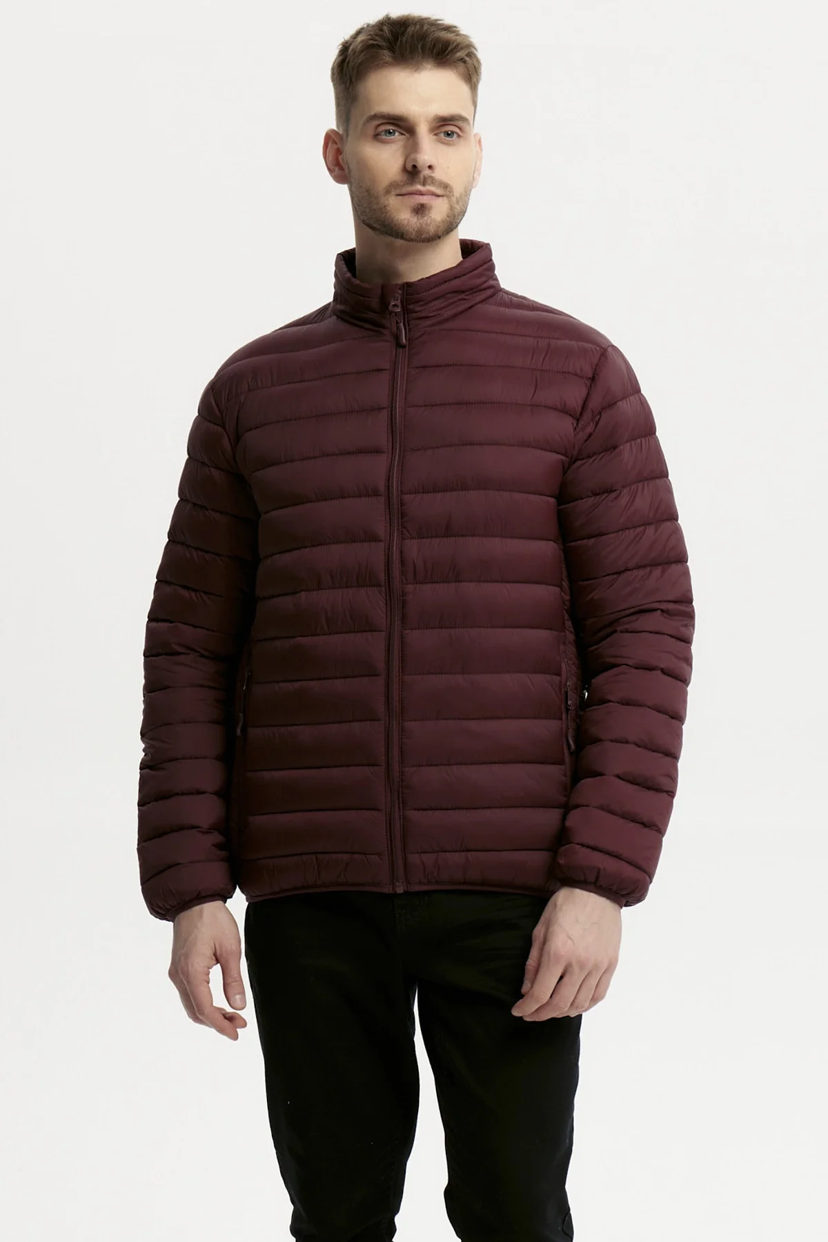 Parka Hombre Básica Burdeo