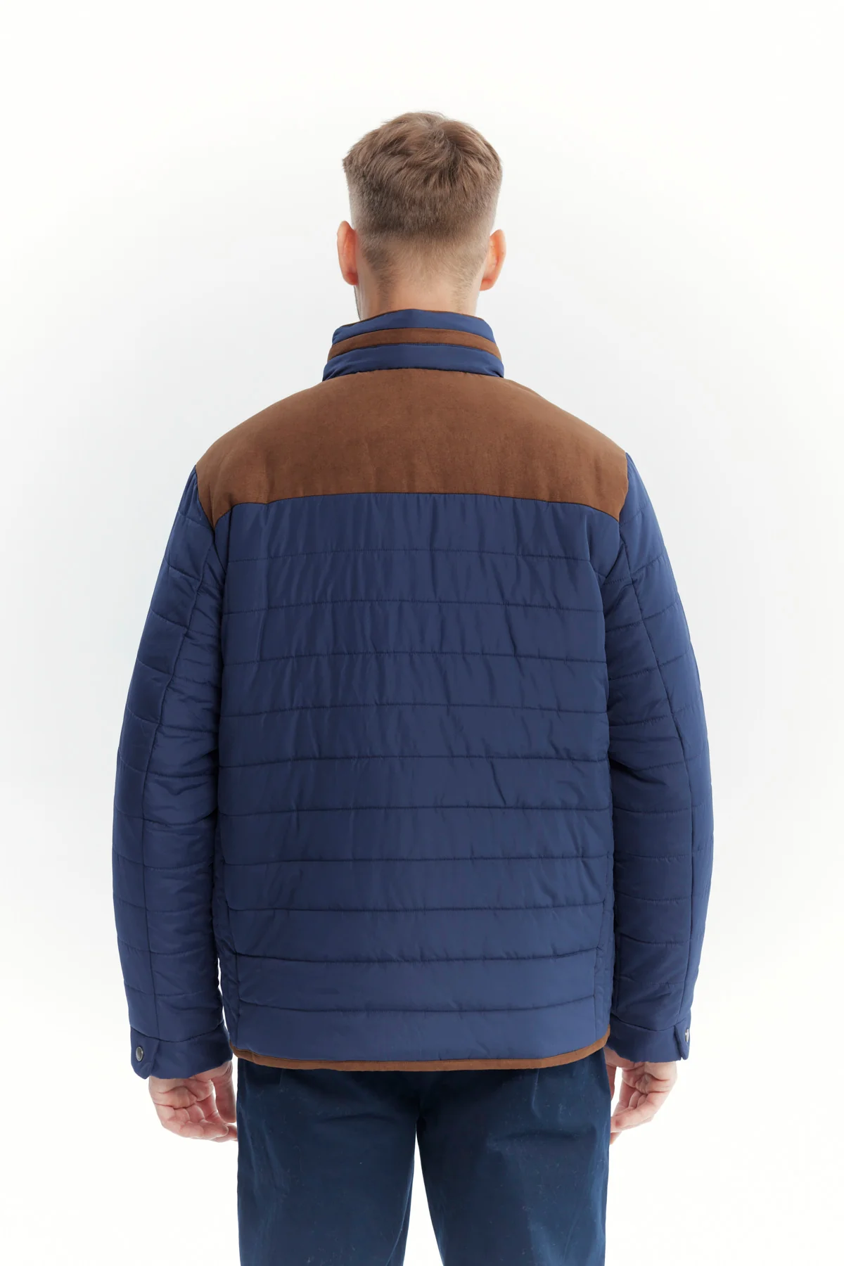Parka Hombre Slim Azul - Image 3