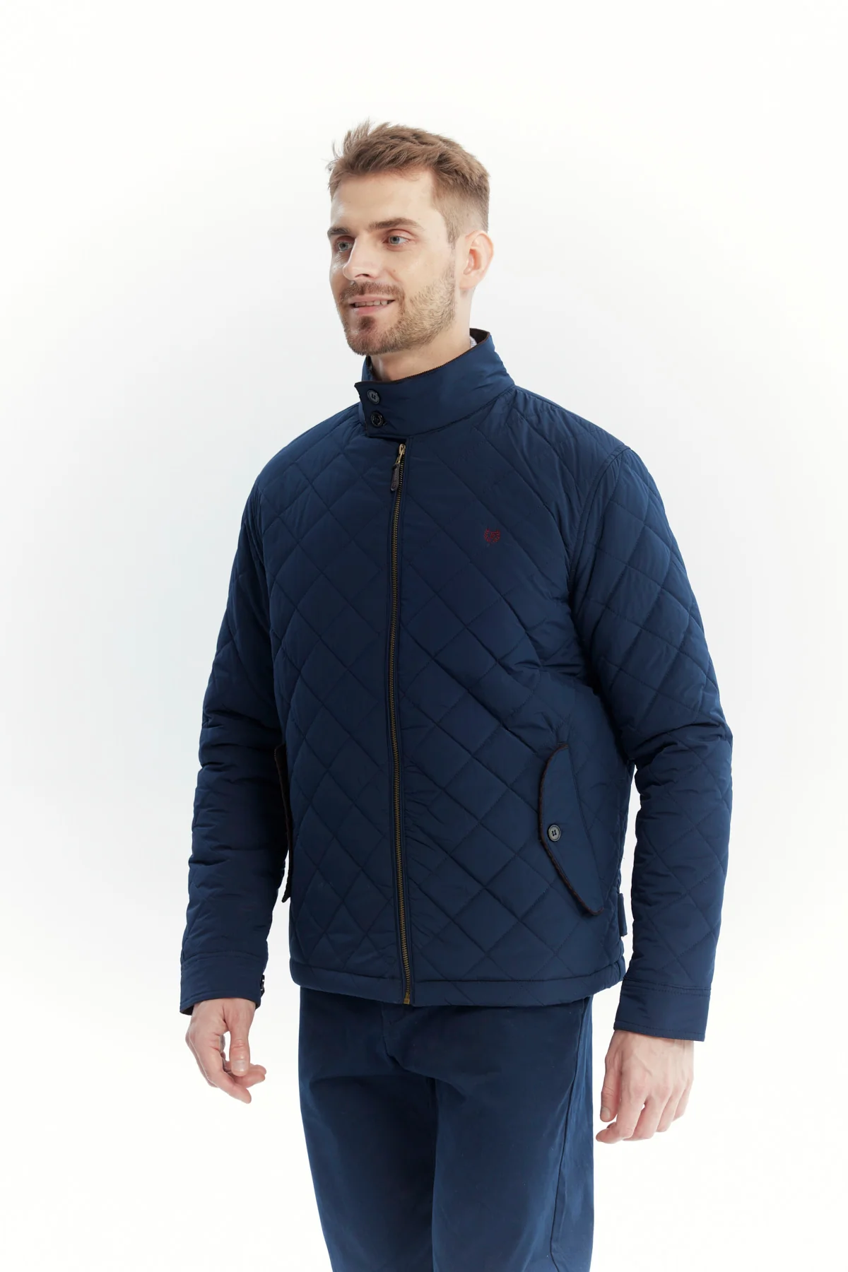 Parka Hombre Slim Azul Marino - Image 2