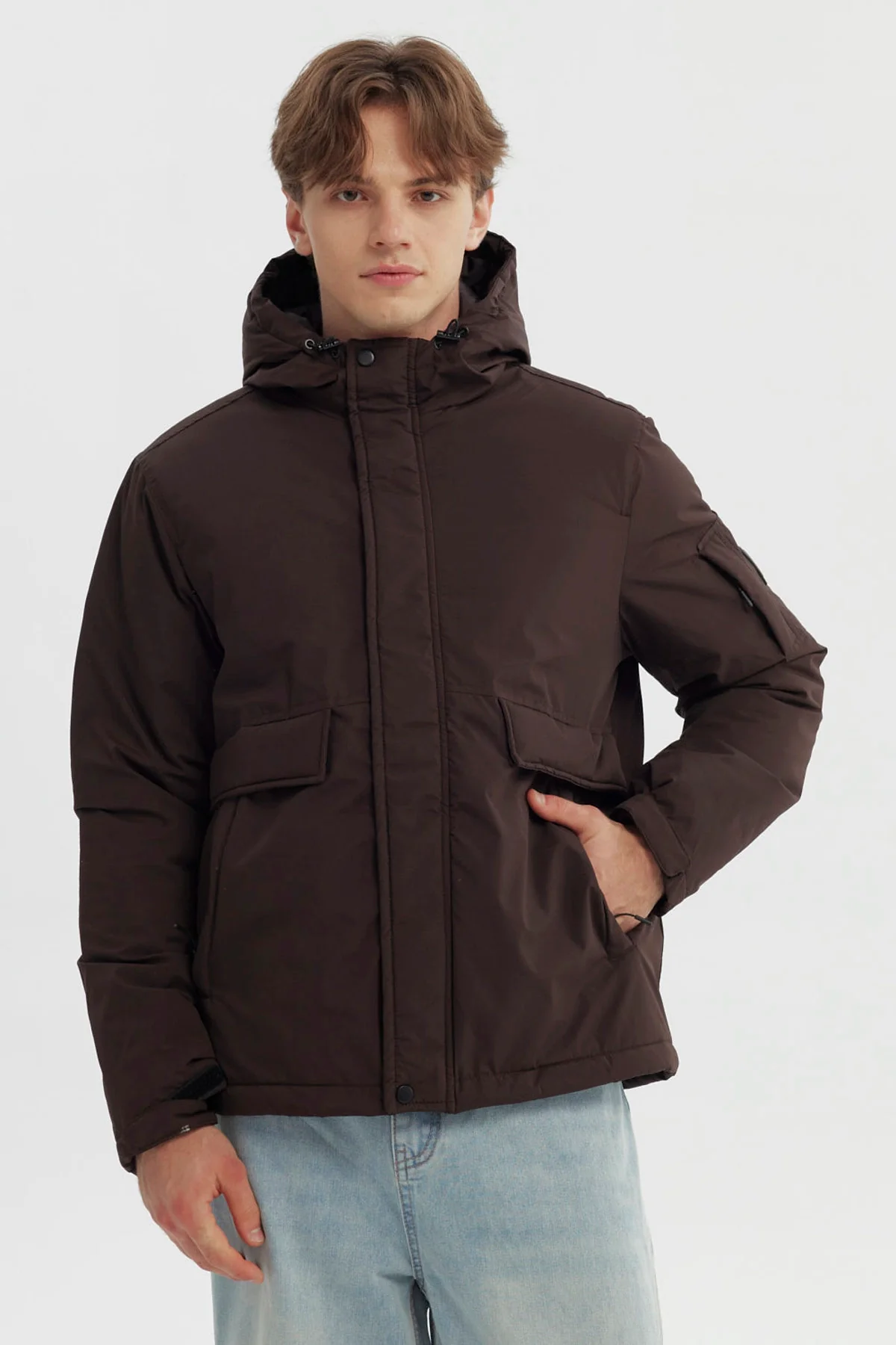 Parka Hombre Slim Chocolate