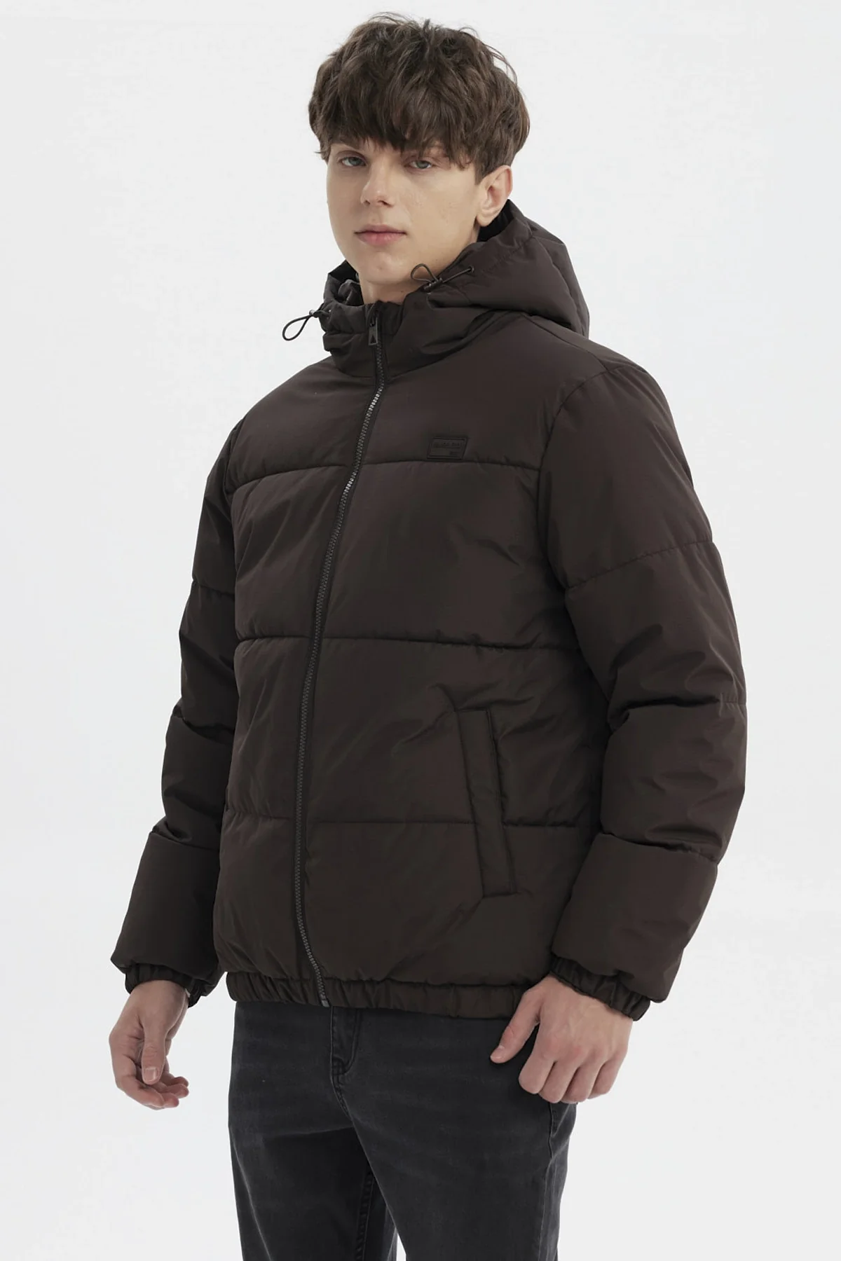 Parka Hombre Slim Chocolate - Image 2