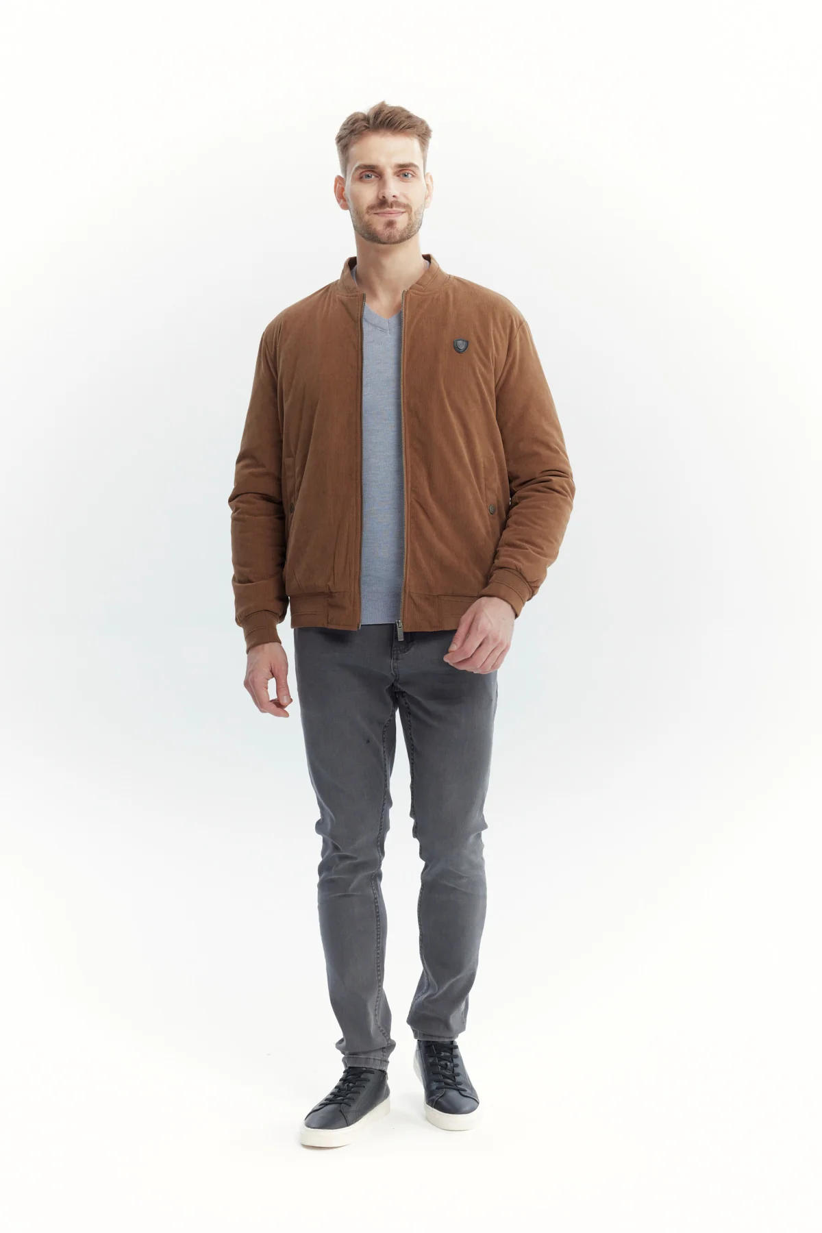 Parka Hombre Slim Cuello Apoyado Camel - Image 4