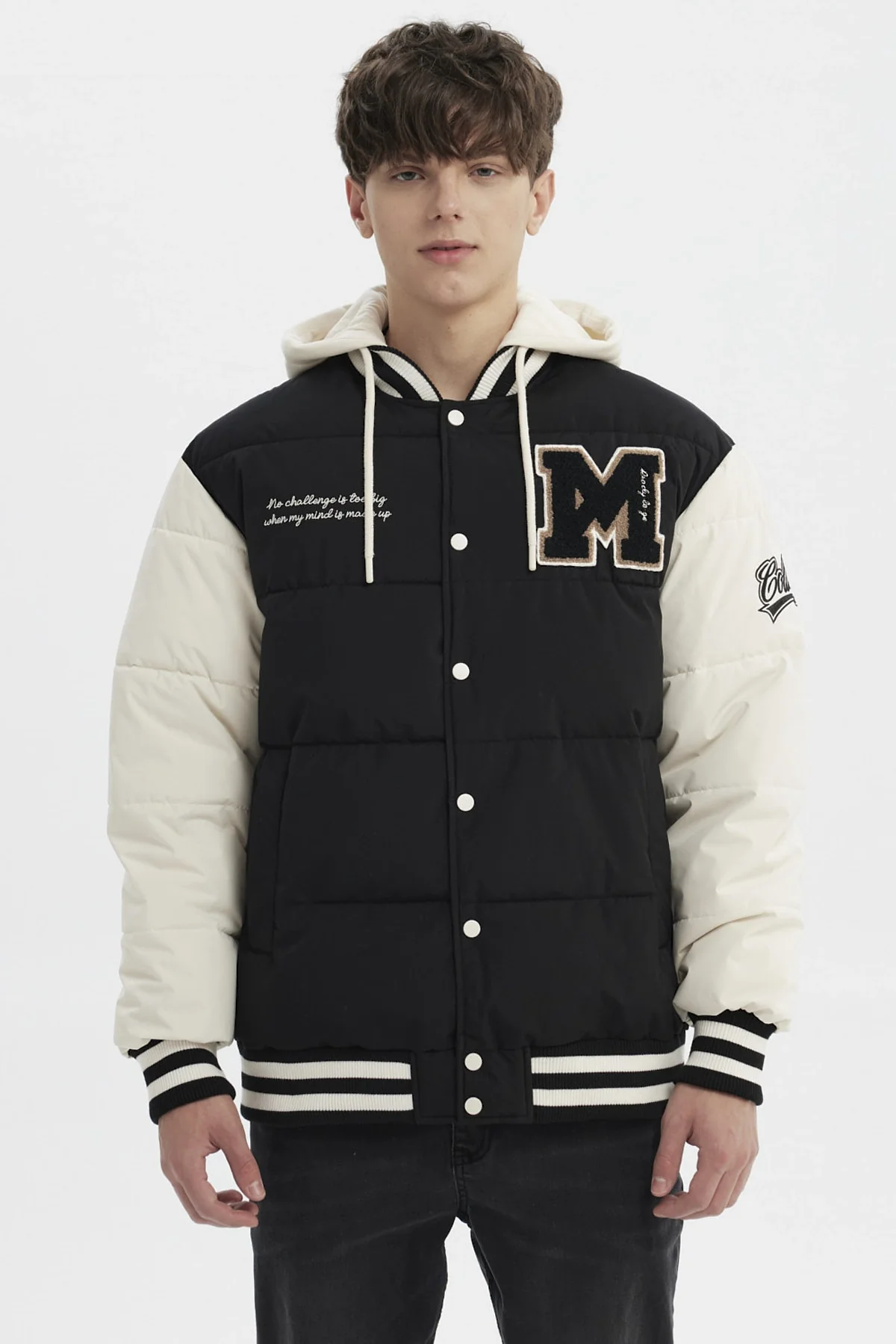 Parka Hombre Slim Negro - Image 2