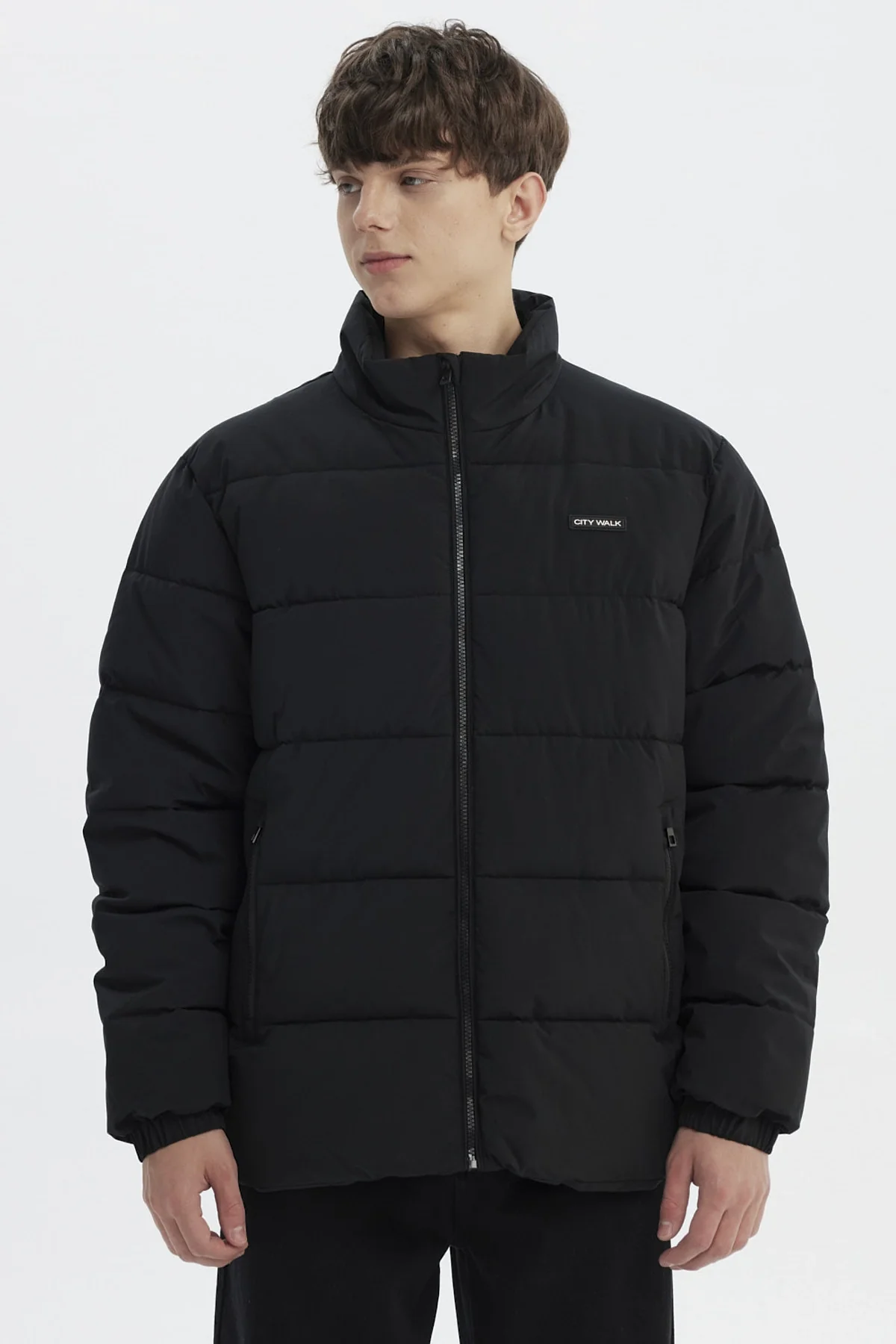 Parka Hombre Slim Negro