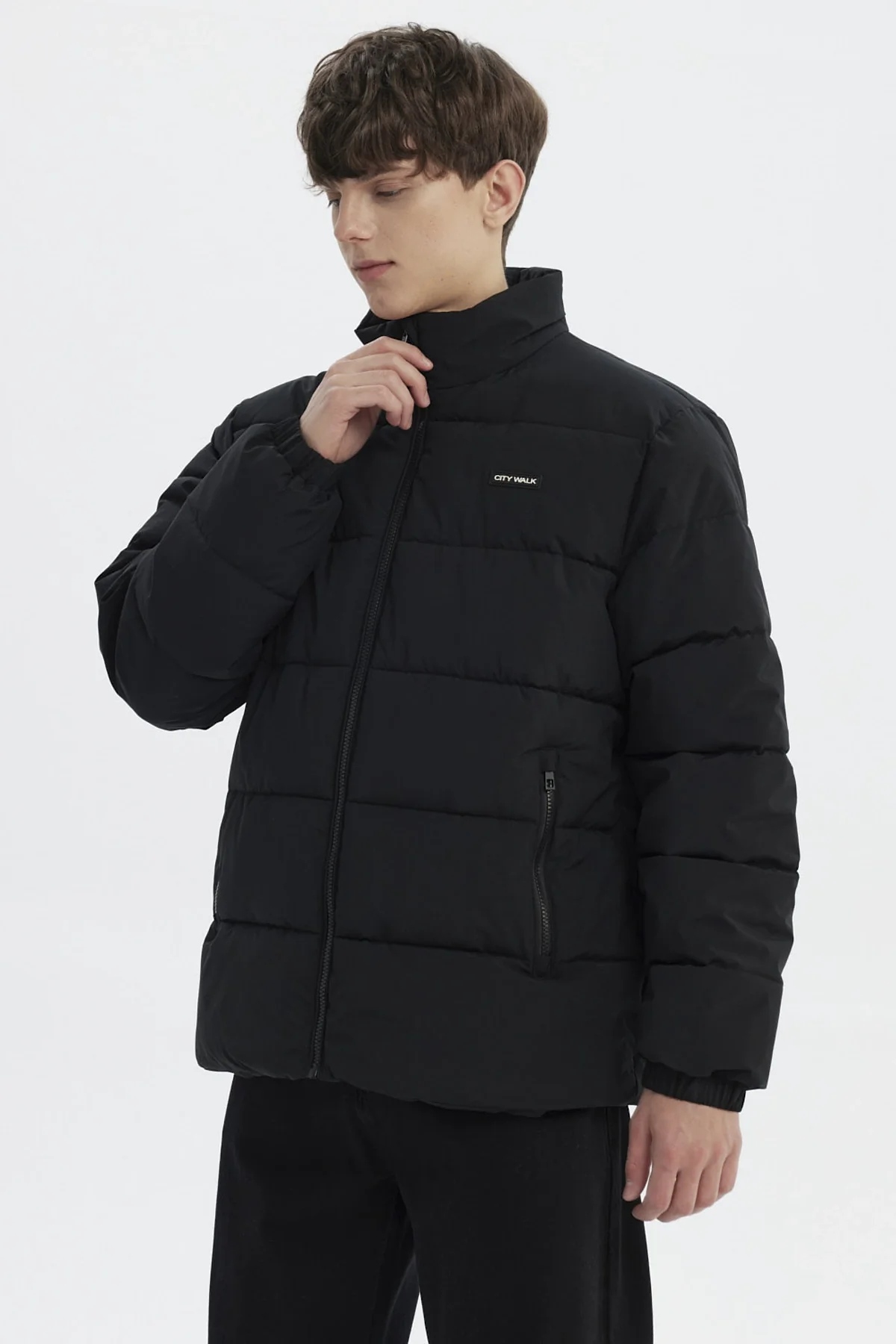 Parka Hombre Slim Negro - Image 2
