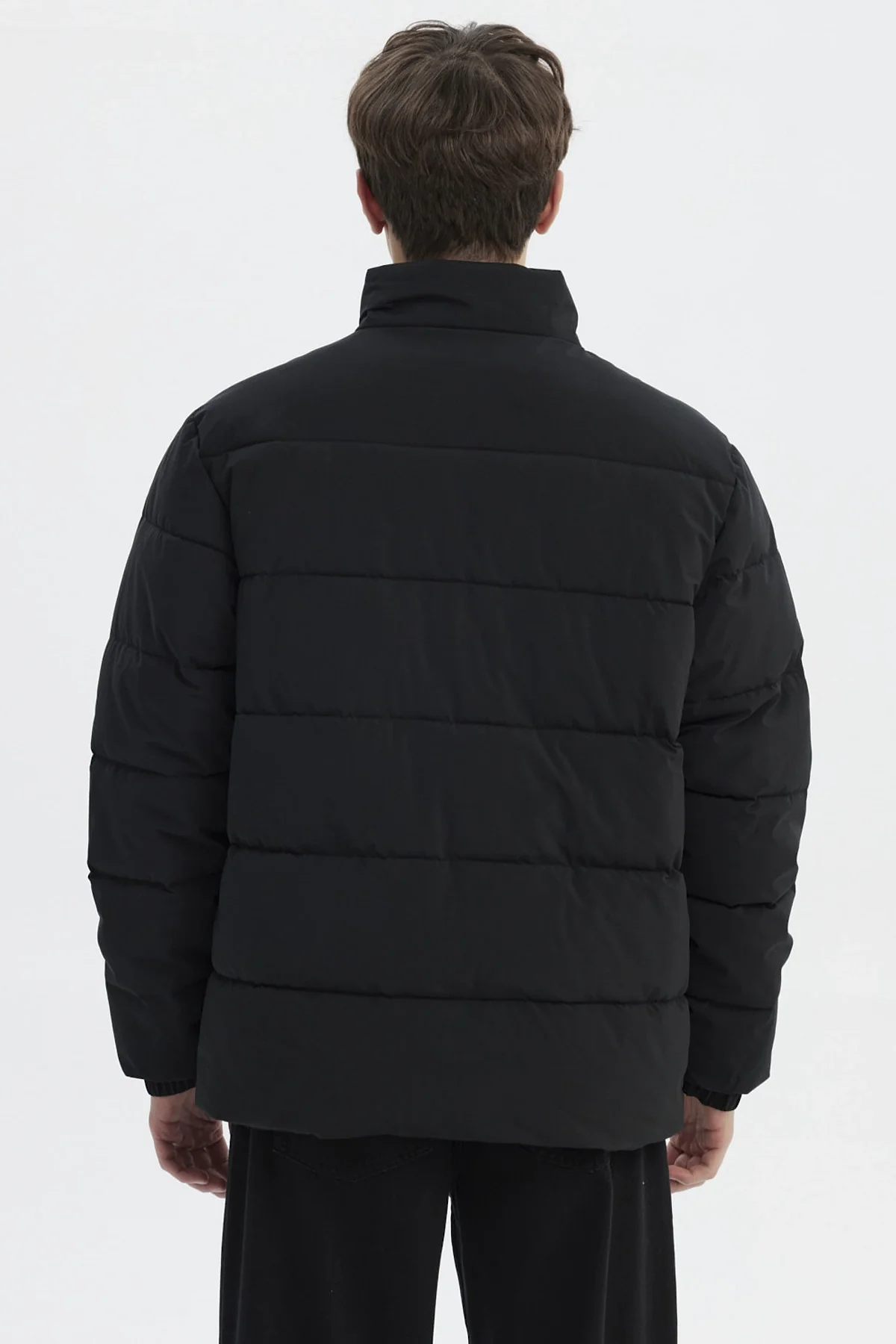 Parka Hombre Slim Negro - Image 3