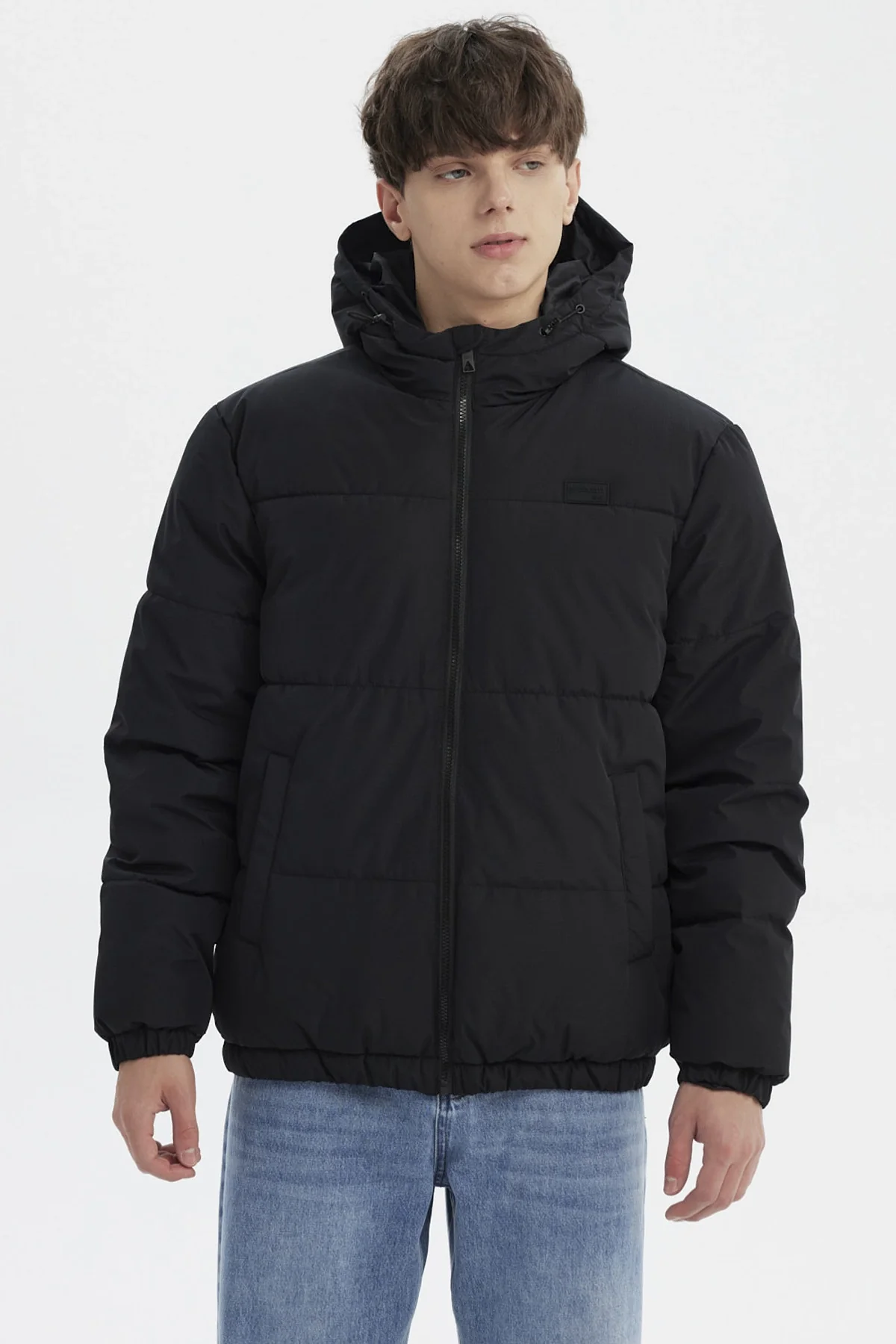 Parka Hombre Slim Negro
