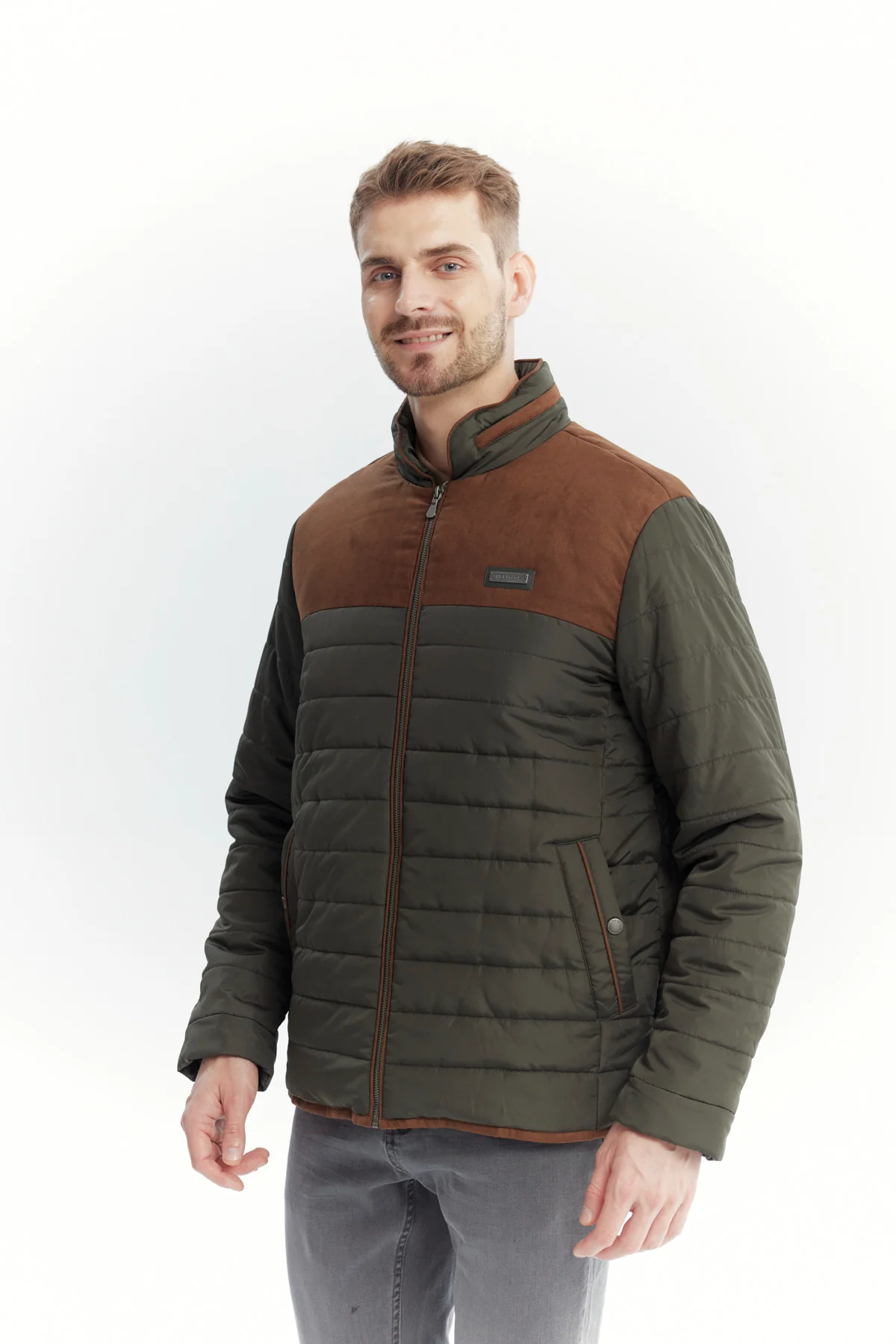 Parka Hombre Slim Verde Olivo - Image 2
