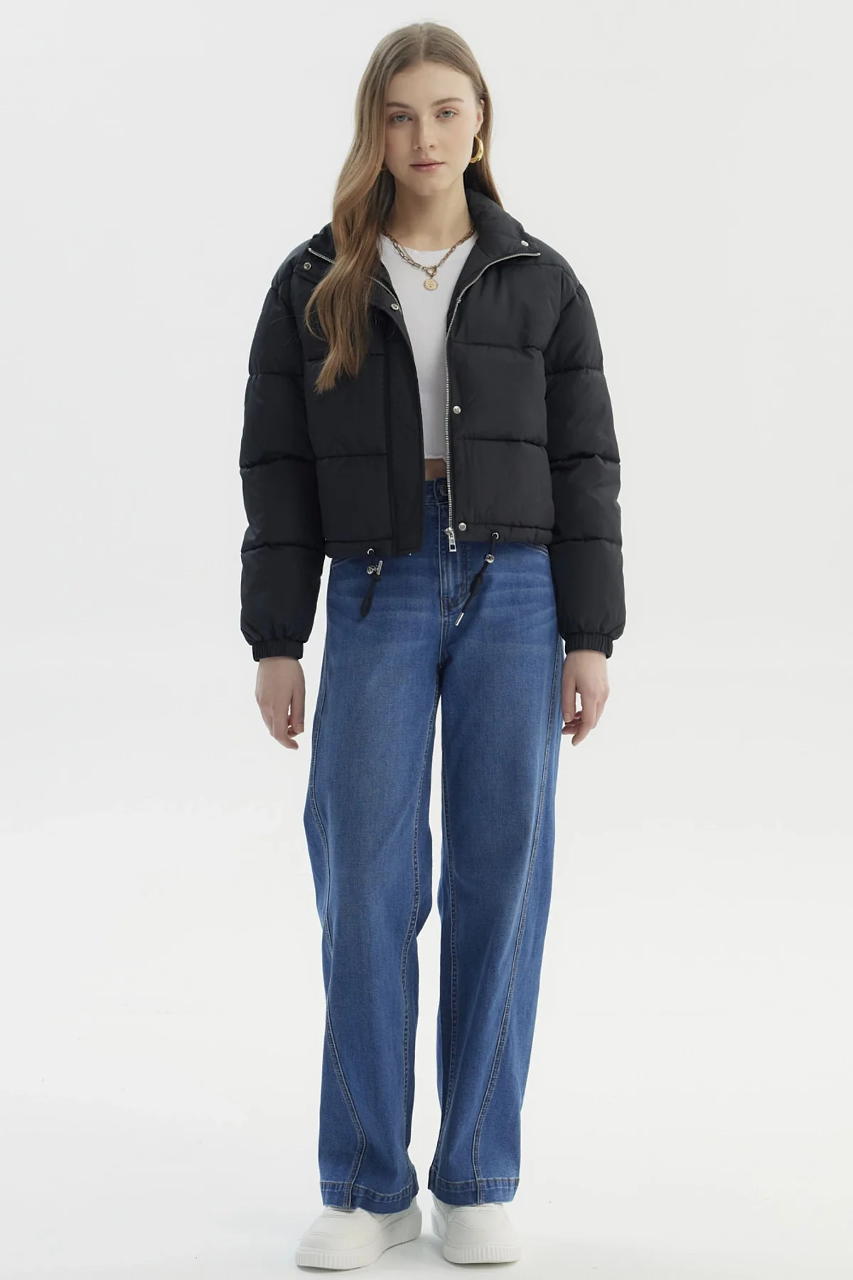 Parka Mujer Puffa Negro - Image 4