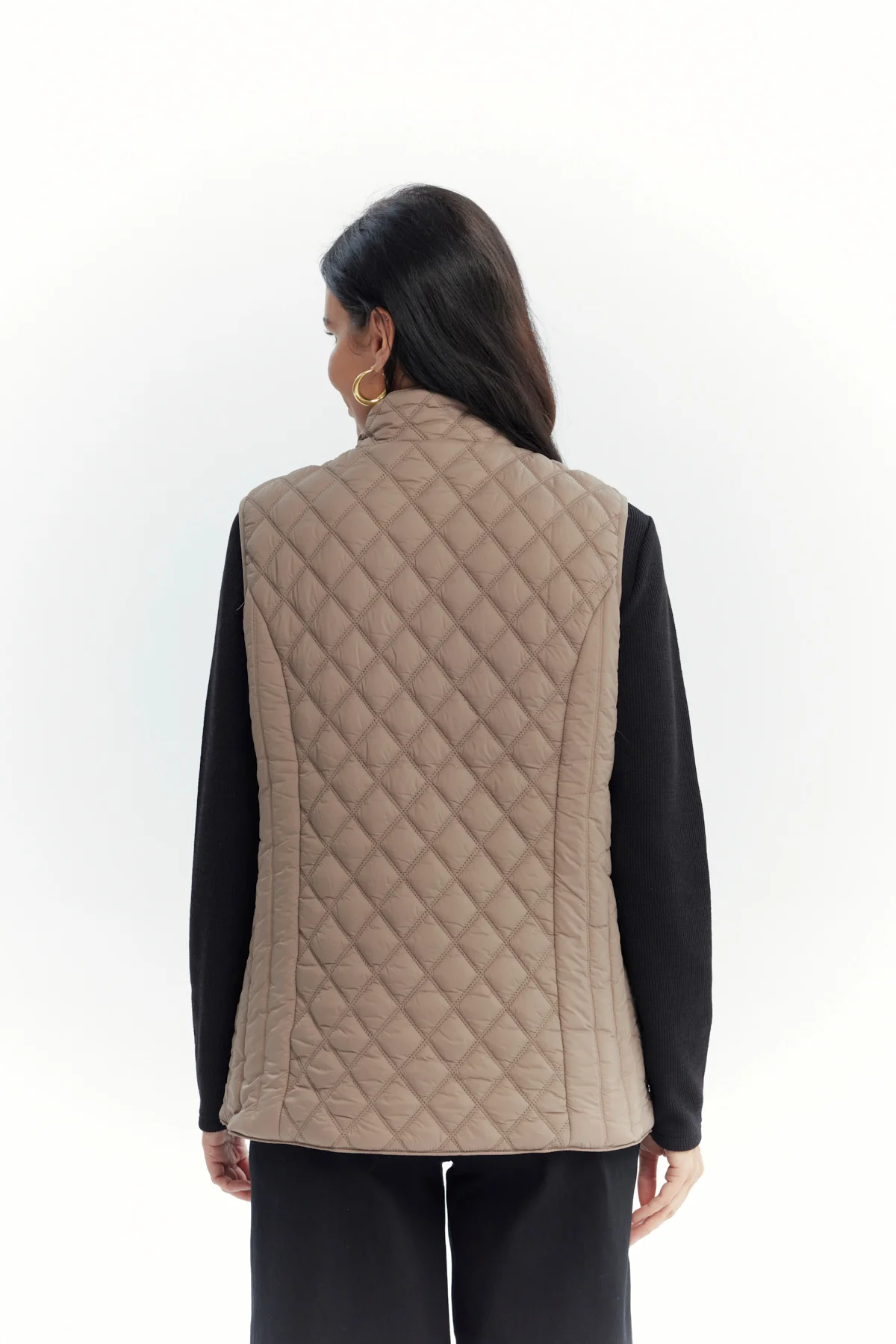 Parka Mujer Regular Beige - Image 3