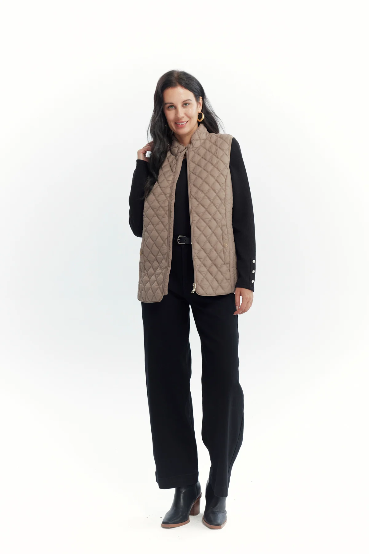 Parka Mujer Regular Beige - Image 4