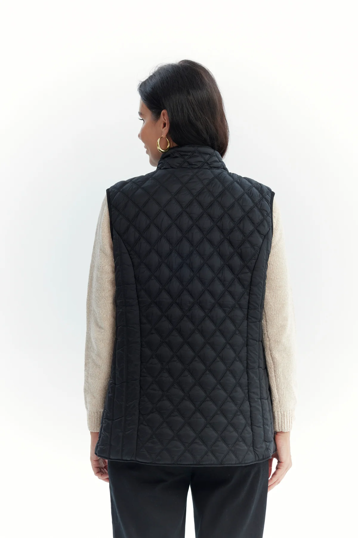 Parka Mujer Regular Negro - Image 3
