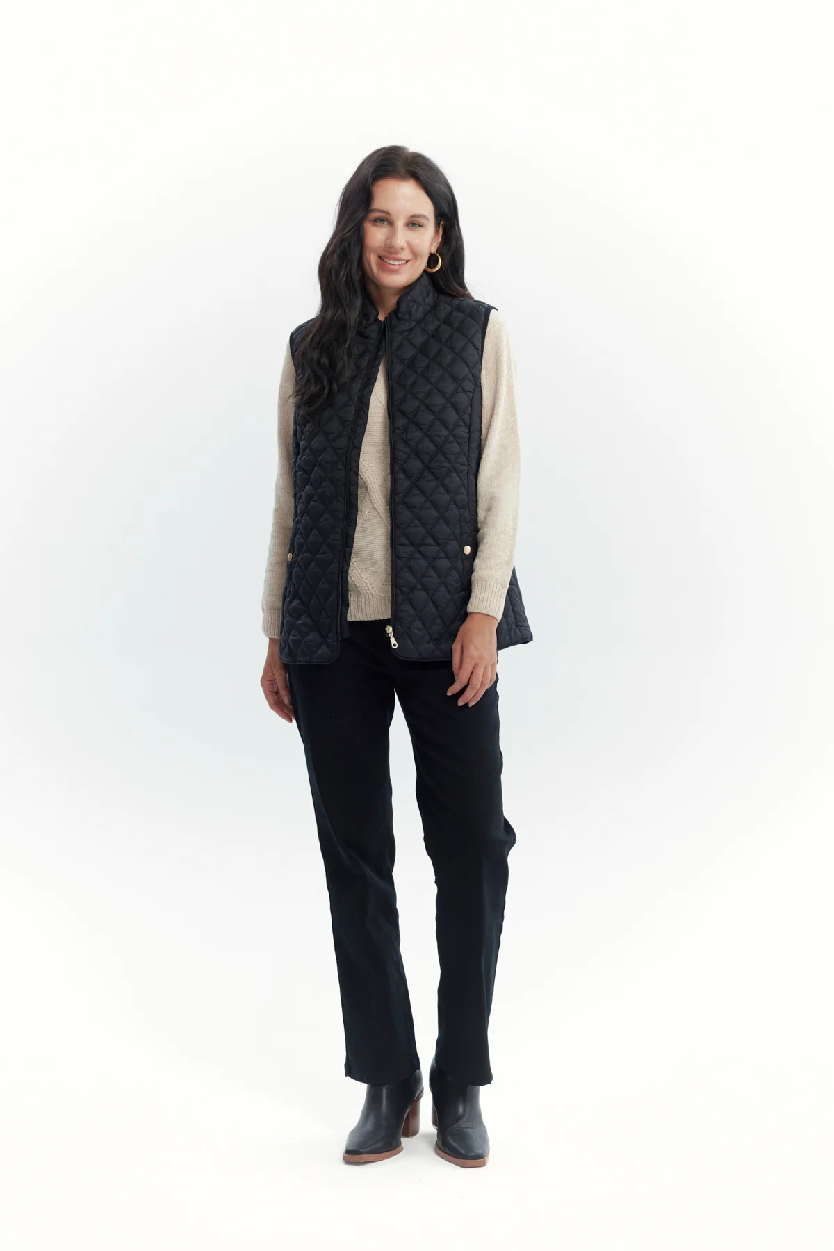 Parka Mujer Regular Negro - Image 4