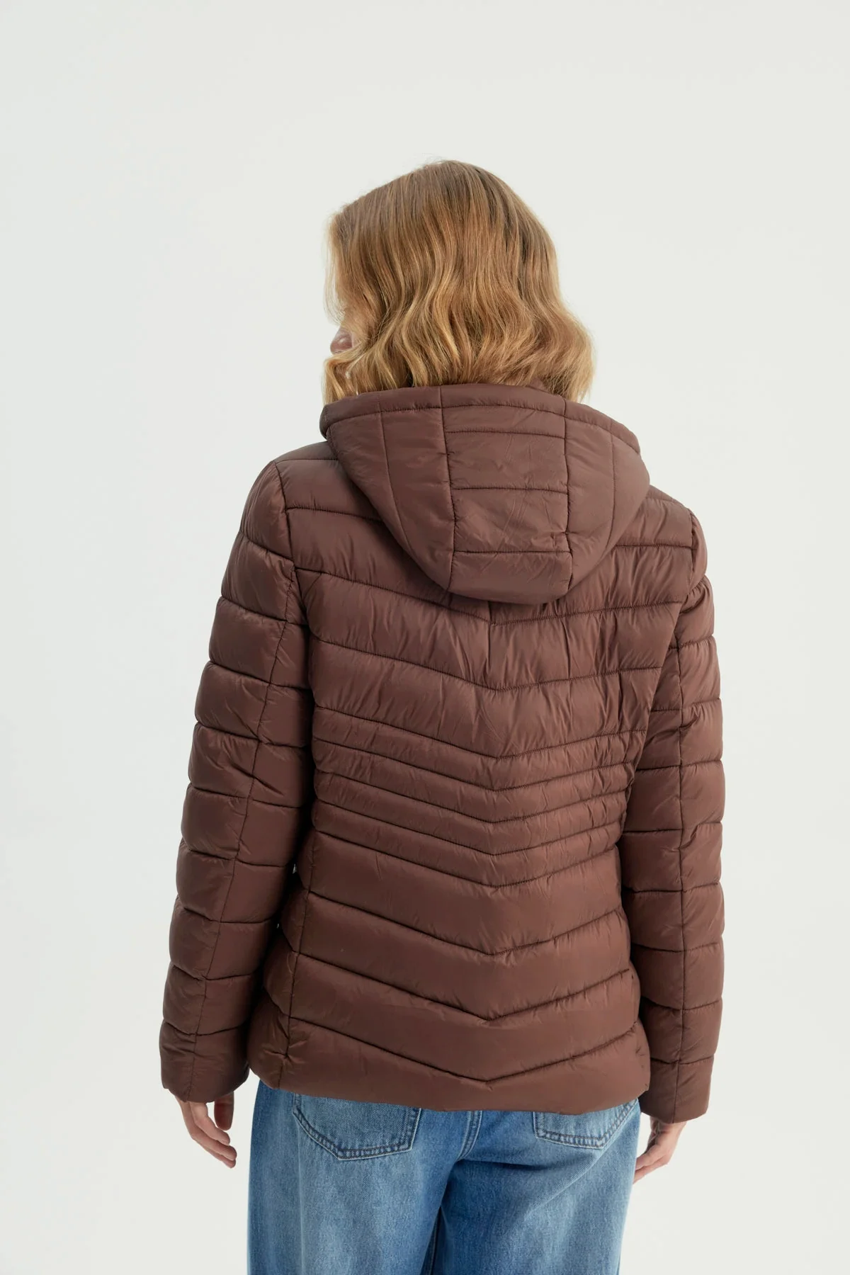 Parka Mujer Slim Café Oscuro - Image 3