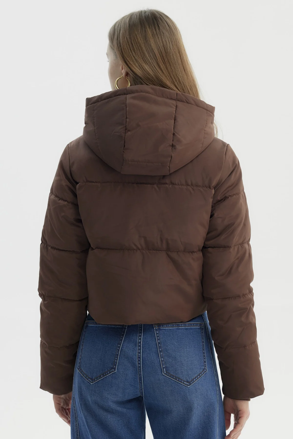 Parka Mujer Wide Acolchado Café - Image 3