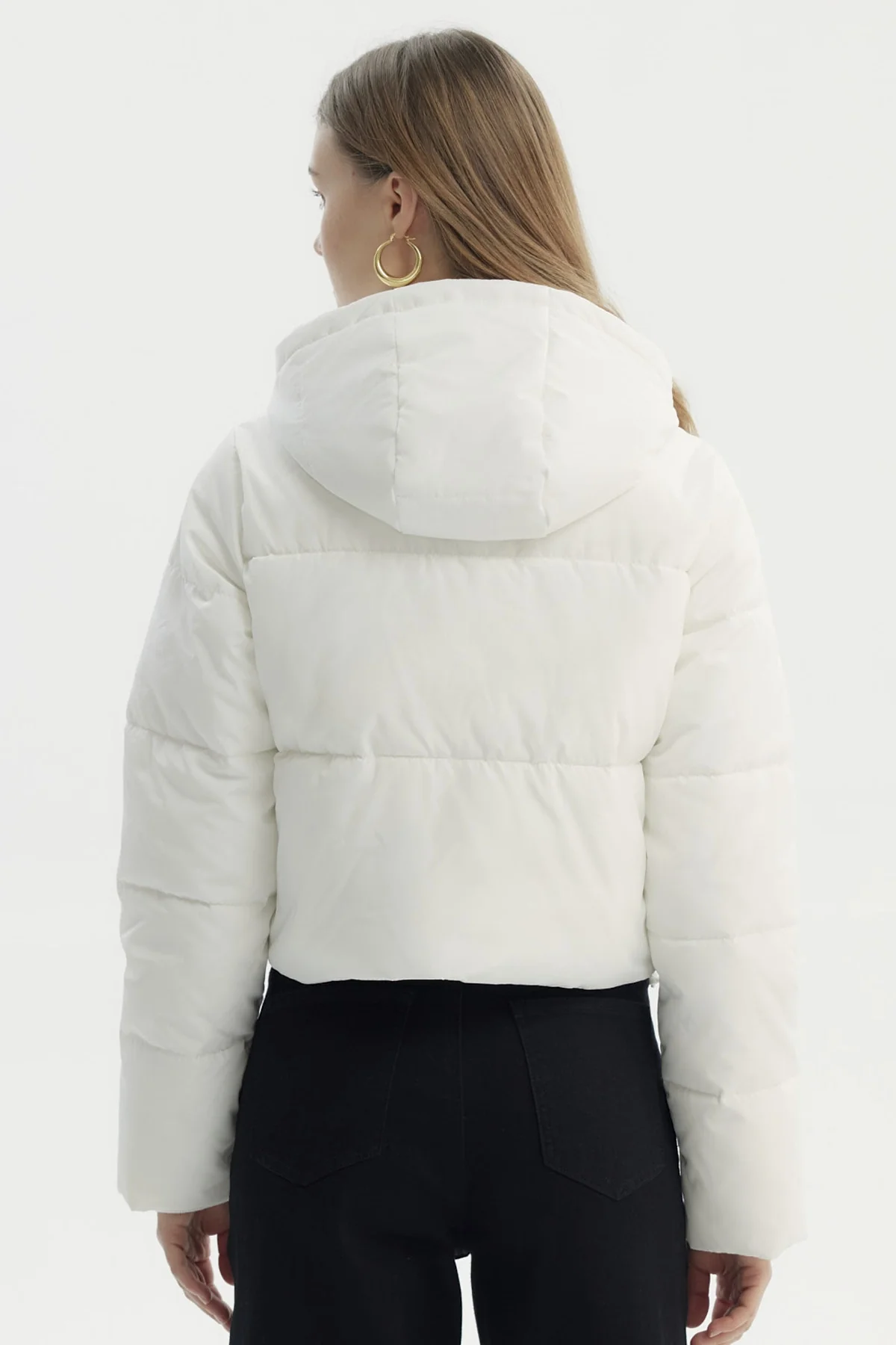 Parka Mujer Wide Acolchado Crudo - Image 3